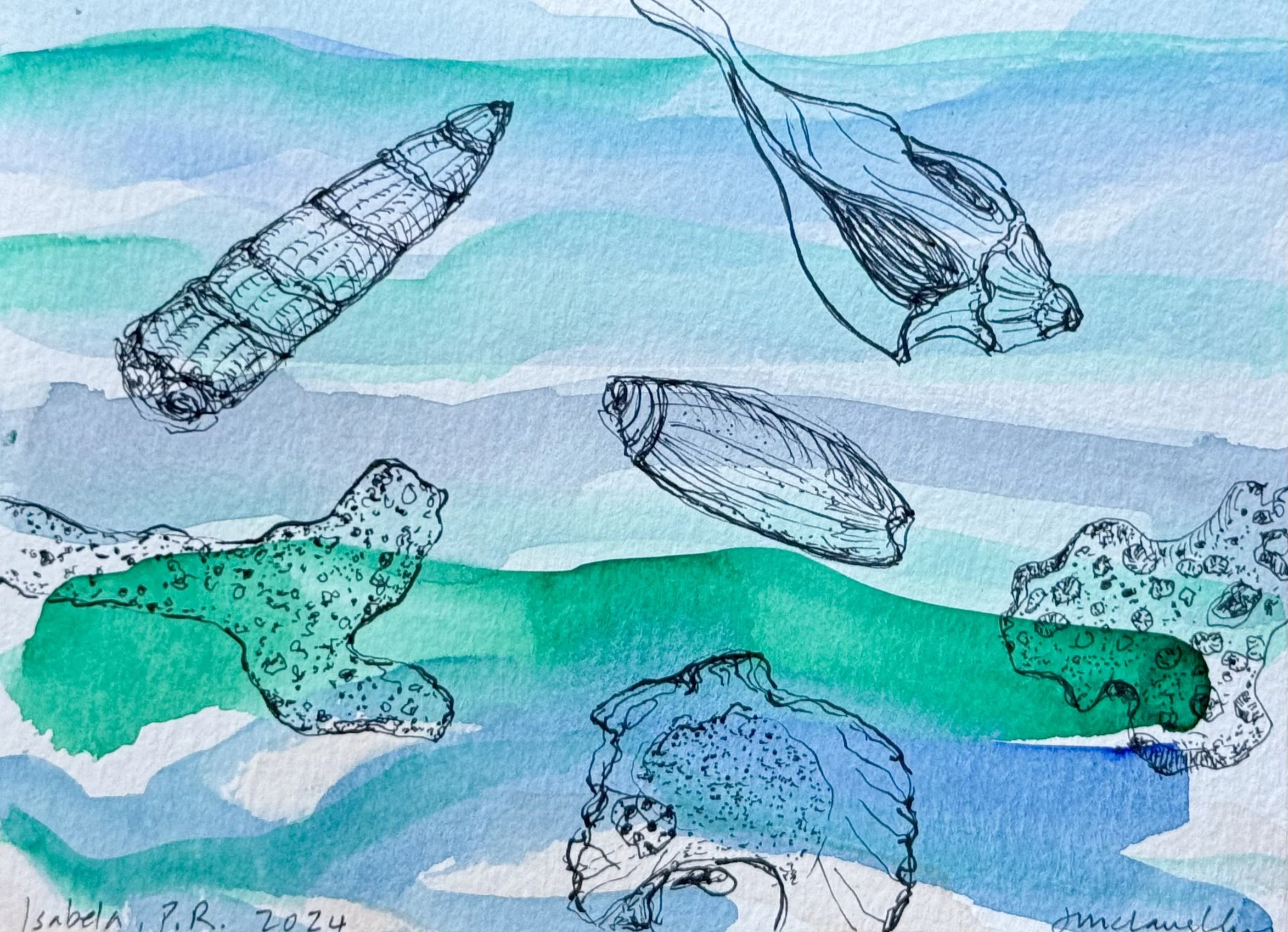 Isabela, Puerto Rico 2024 watercolor