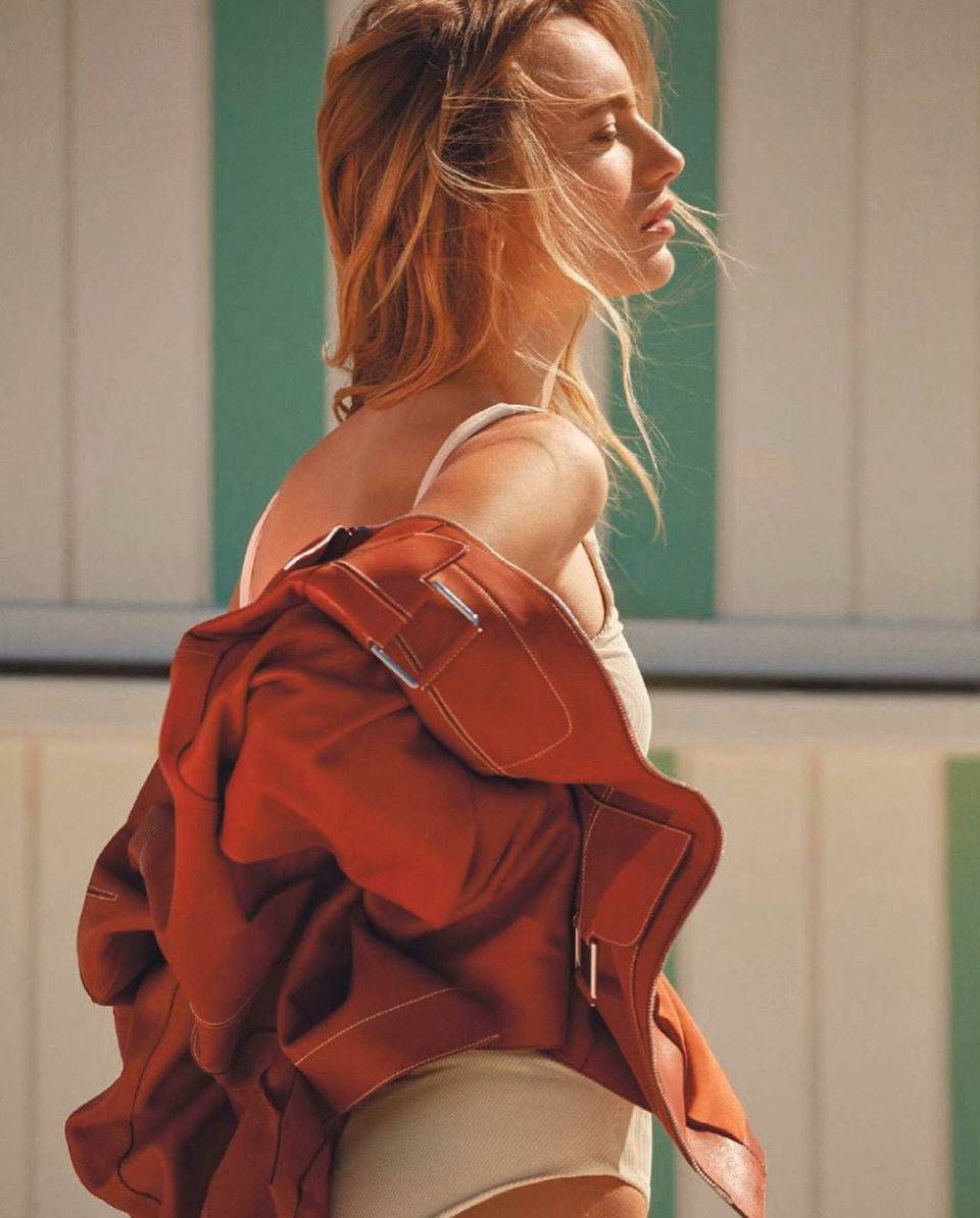 jadeswim #jadeswim x @modernluxury featuring our RIBBED Rounded Edges Top and RIBBED Bound Bottom in Ivory. Both styles available online. (Photographed by @eduardorezende)