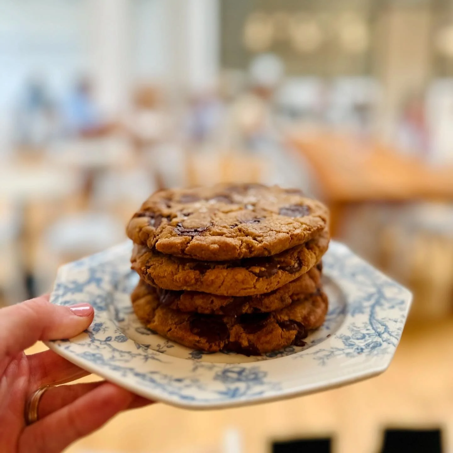 We now have homemade gluten free chocolate chip cookies available in the cafe! Made fresh daily - you have to stop in to try them 🍪