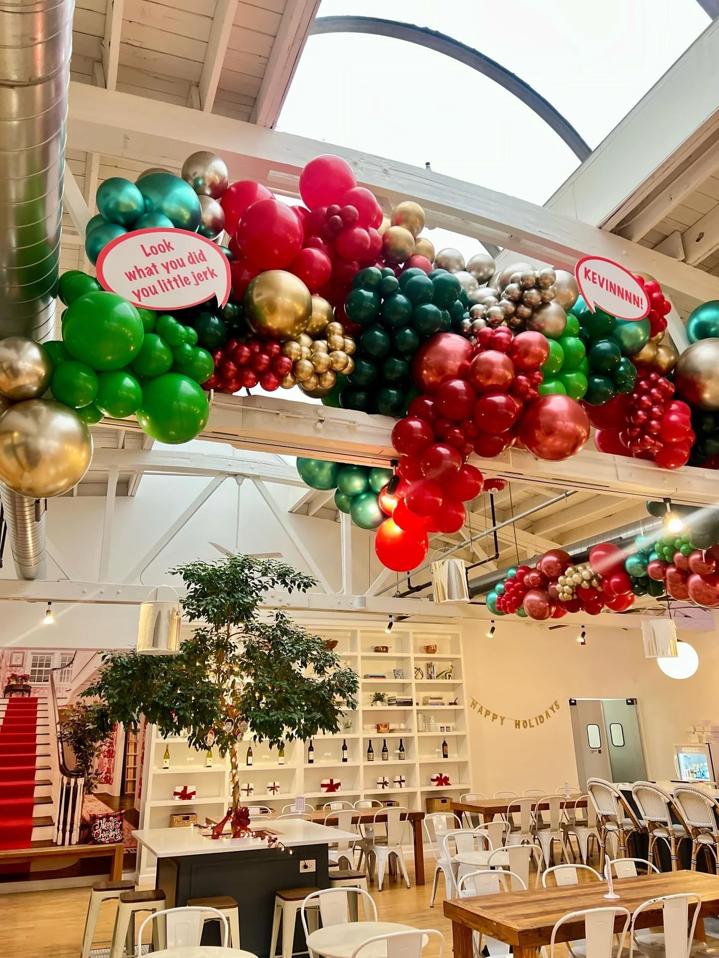 It&rsquo;s that time of year again! Home Alone at T&amp;O is back! Balloons by @meagmaldo , signage by @veriographics , and greenery by @shyflowerfloraldesign created another amazing install. We also have Kevin&rsquo;s Mac N&rsquo; Cheese special bac