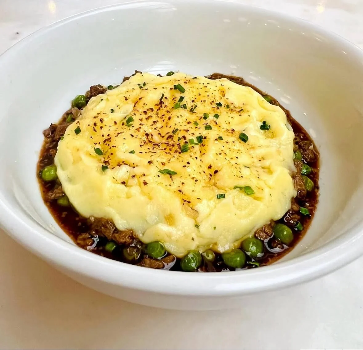 Our first special of the new year starts today! Steak Shepherd&rsquo;s Pie Bowl 🥧 Made with beef tenderloin, potato puree, caramelized onions, and English peas, this is the perfect lunch or dinner for these cold winter days.