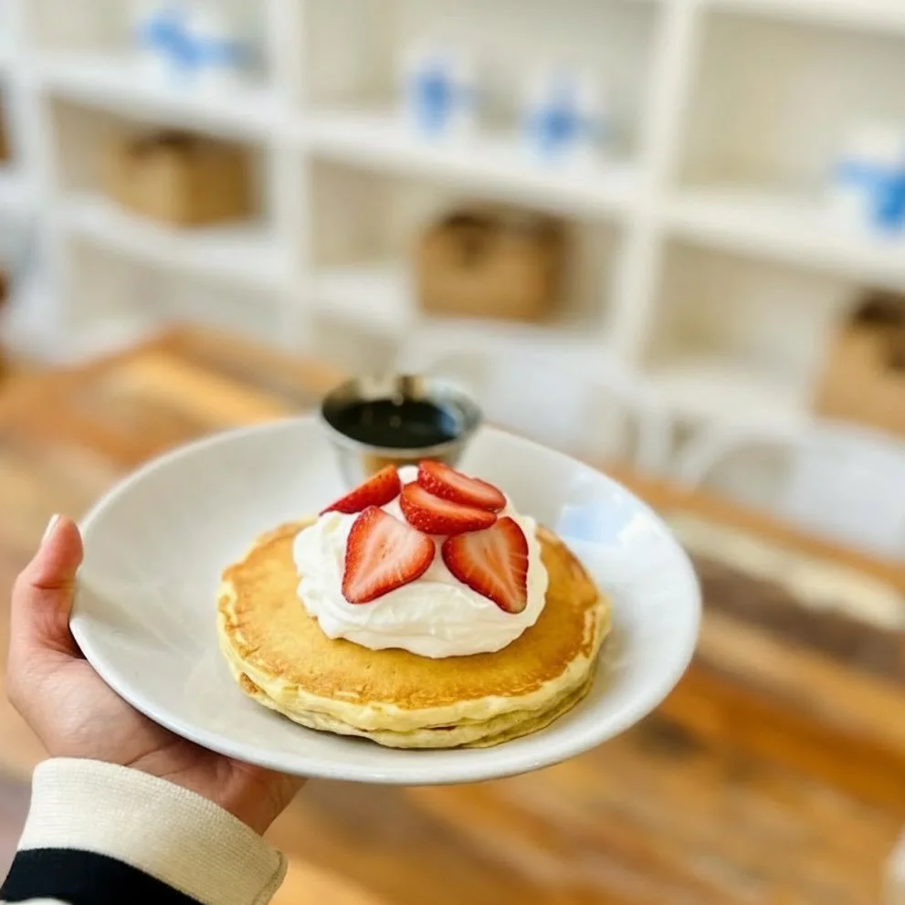 Happy Valentine&rsquo;s Day! We have buttermilk pancakes all day 🥞💗