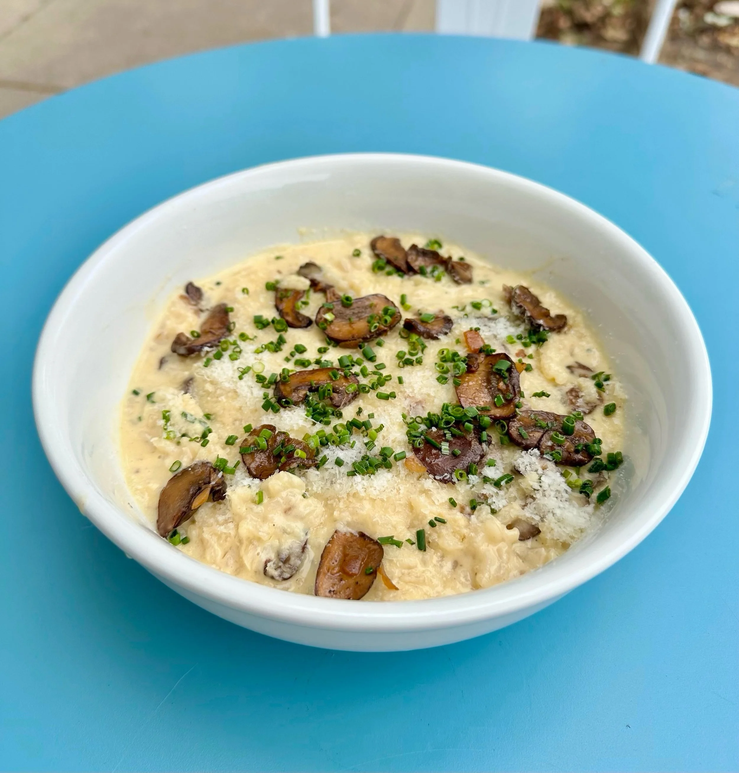 Our fall caf&eacute; menu special starts today! Mushroom Risotto 🍄&zwj;🟫 flavorful, cozy, and delicious. The perfect fall dish for lunch or dinner 🍽️ 🍷
