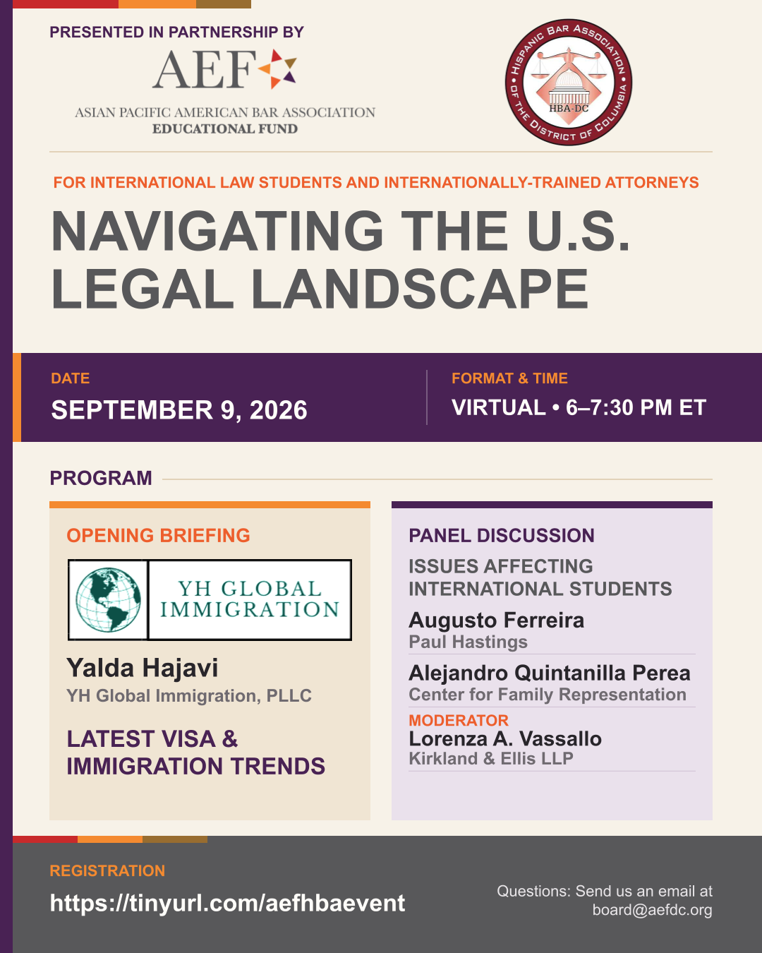 Attorney Panel for International Student