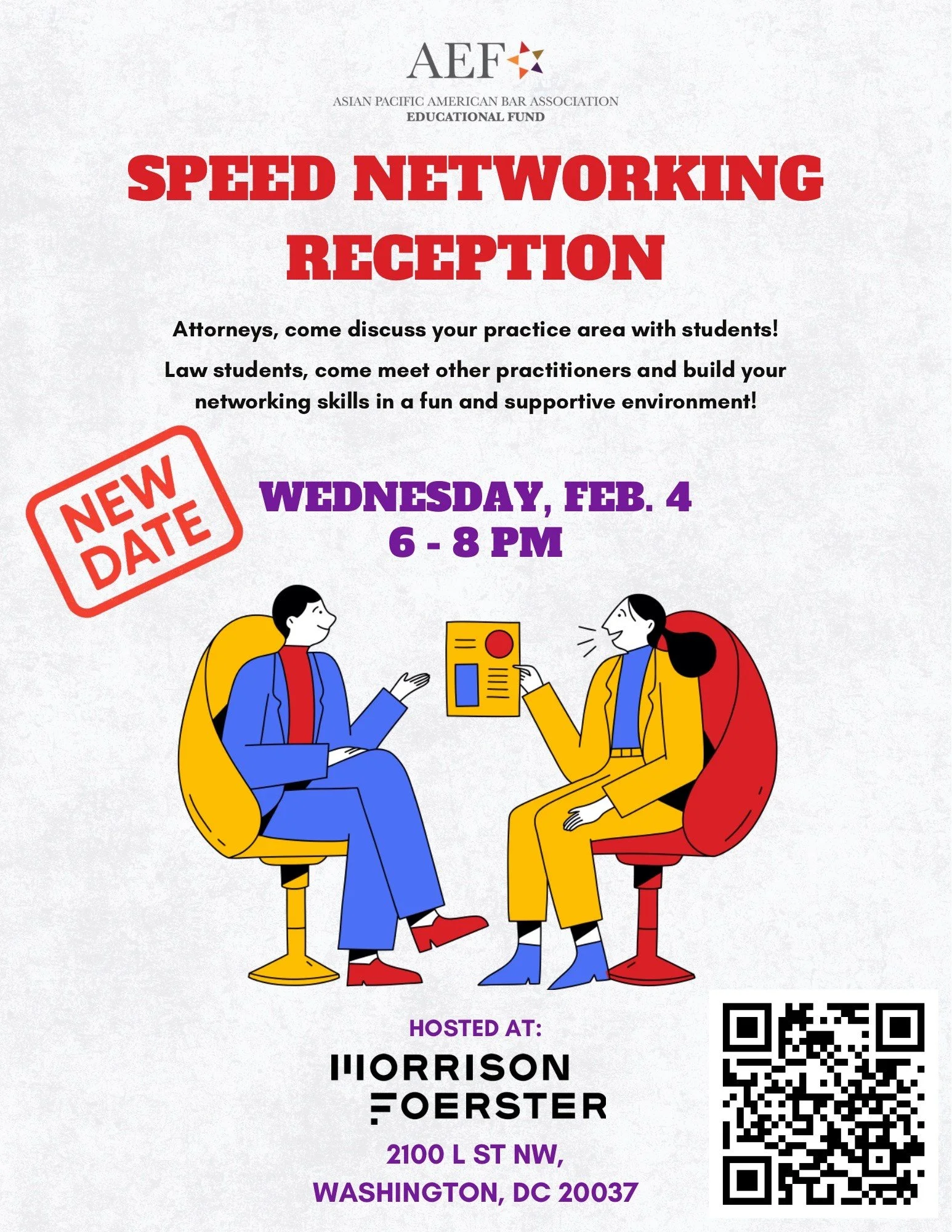 [New Date] AEF's 2026 Speed Networking Reception