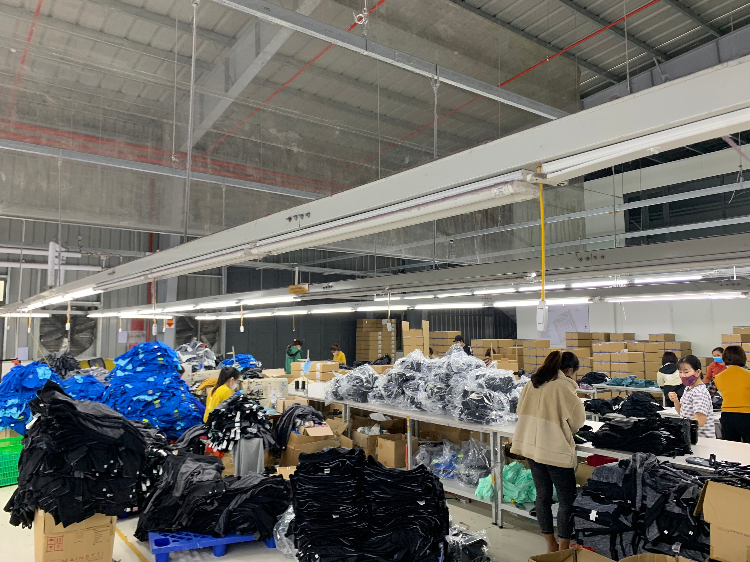 Dugarco activewear and sportswear production line in northern Vietnam