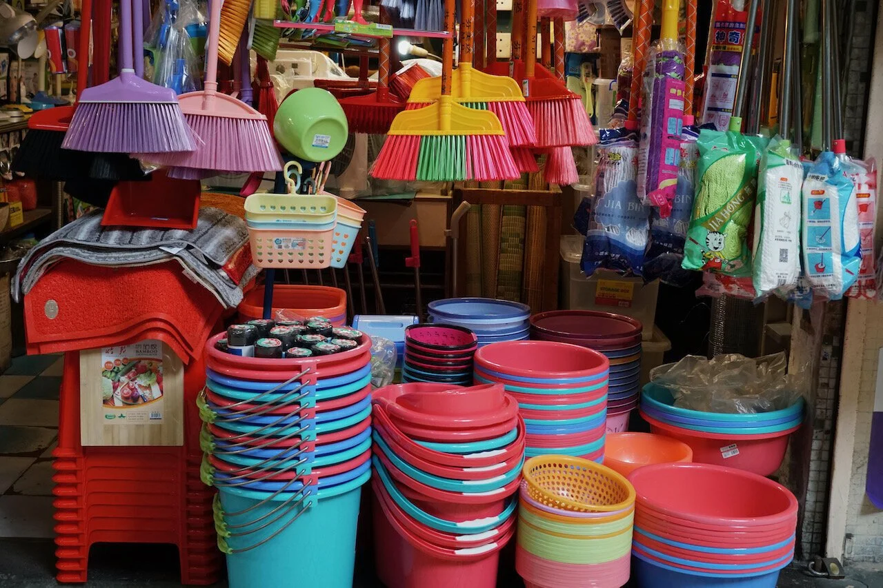Plastic injection molding production floor at a factory in southern Vietnam