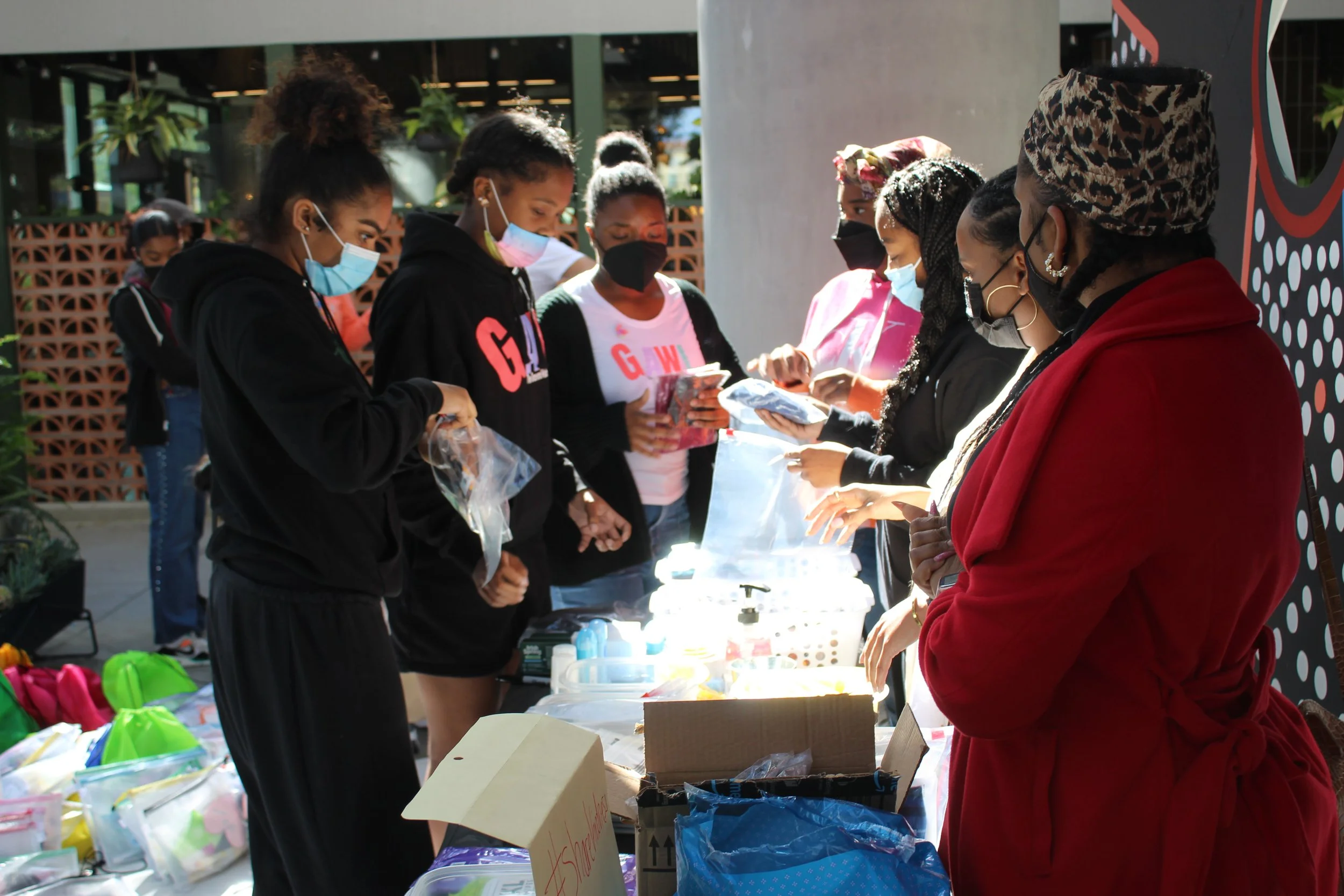 Community Service Projects: Womens Hygiene Kit Assembly 