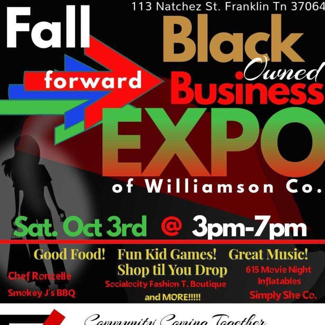 Black-owned Business Expo! This Saturday, Oct. 3 at 113 Natchez St. 

Along with Voters registration drive!