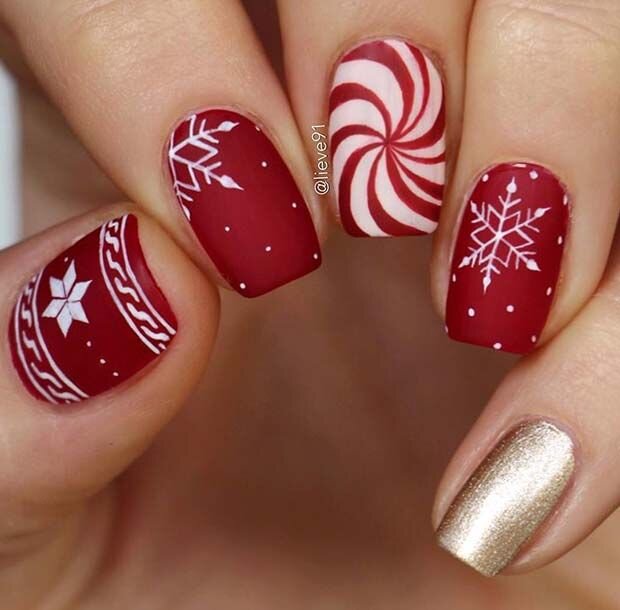 71 Christmas Nail Art Designs & Ideas for 2019 _ Page 7 of 7 _ StayGlam.jpg