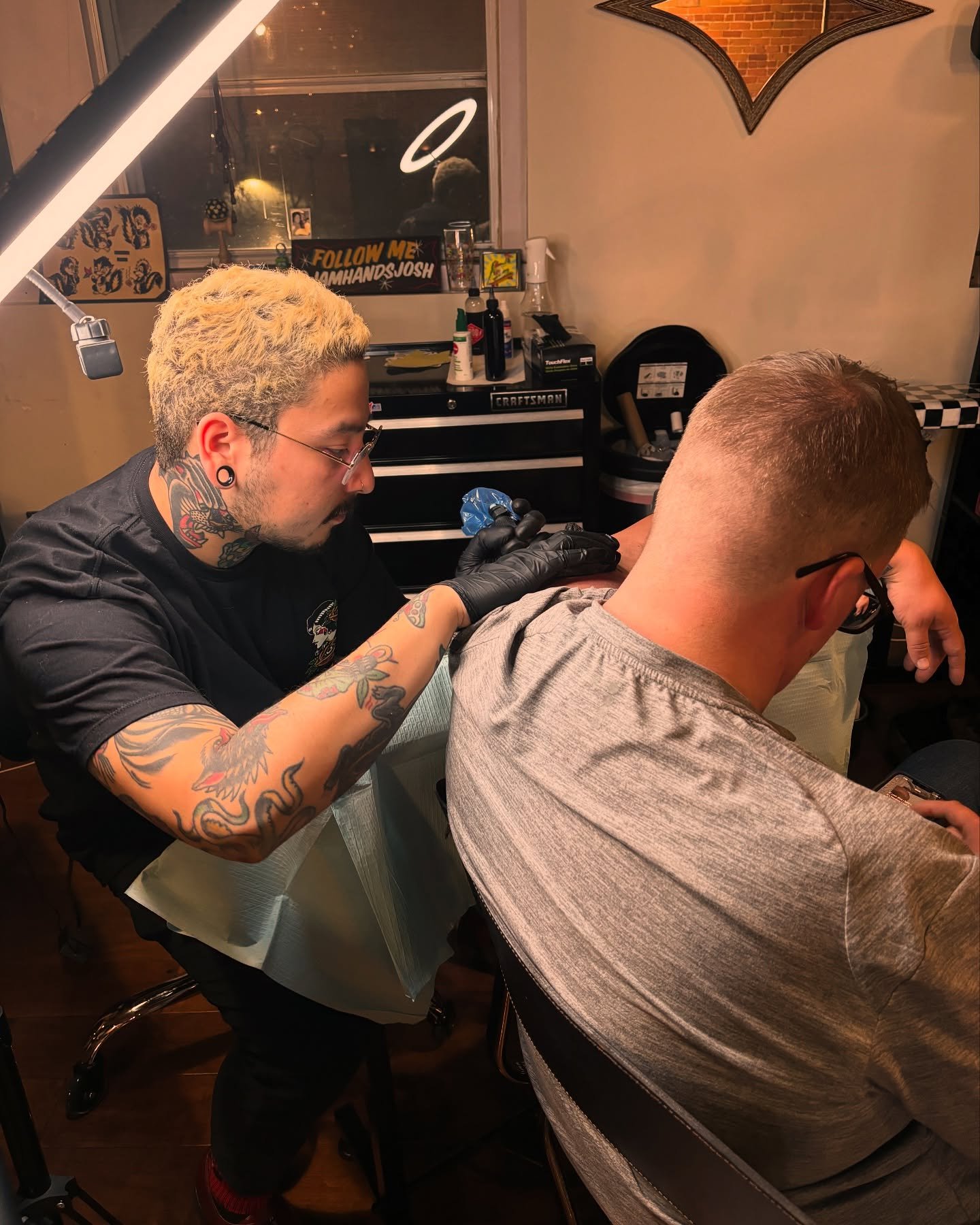 Finally had the honours to tattoo my brother in law. Thank you for everything you&rsquo;ve done for me. I can&rsquo;t wait for your massive hand to 5 ⭐️me while you laugh at my amazing jokes 🙂&zwj;↕️