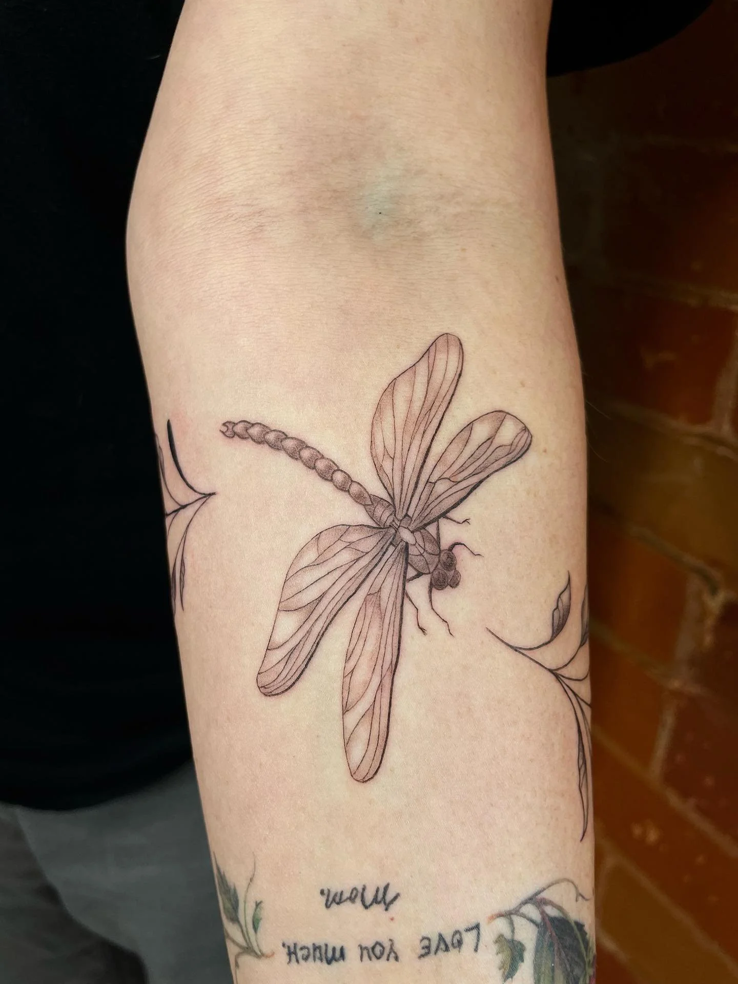 A cute little vine wrap with some little bugs! 🐝🐝 Thank you Melissa! DM or email me for you own vine wraps at tattoosbyabbeysmith@gmail.com !
#illustrativetattoo #ottawatattoo #dragonflytattoo #beetattoo #vinewraptattoo #blackandgreytattoo #tattoo