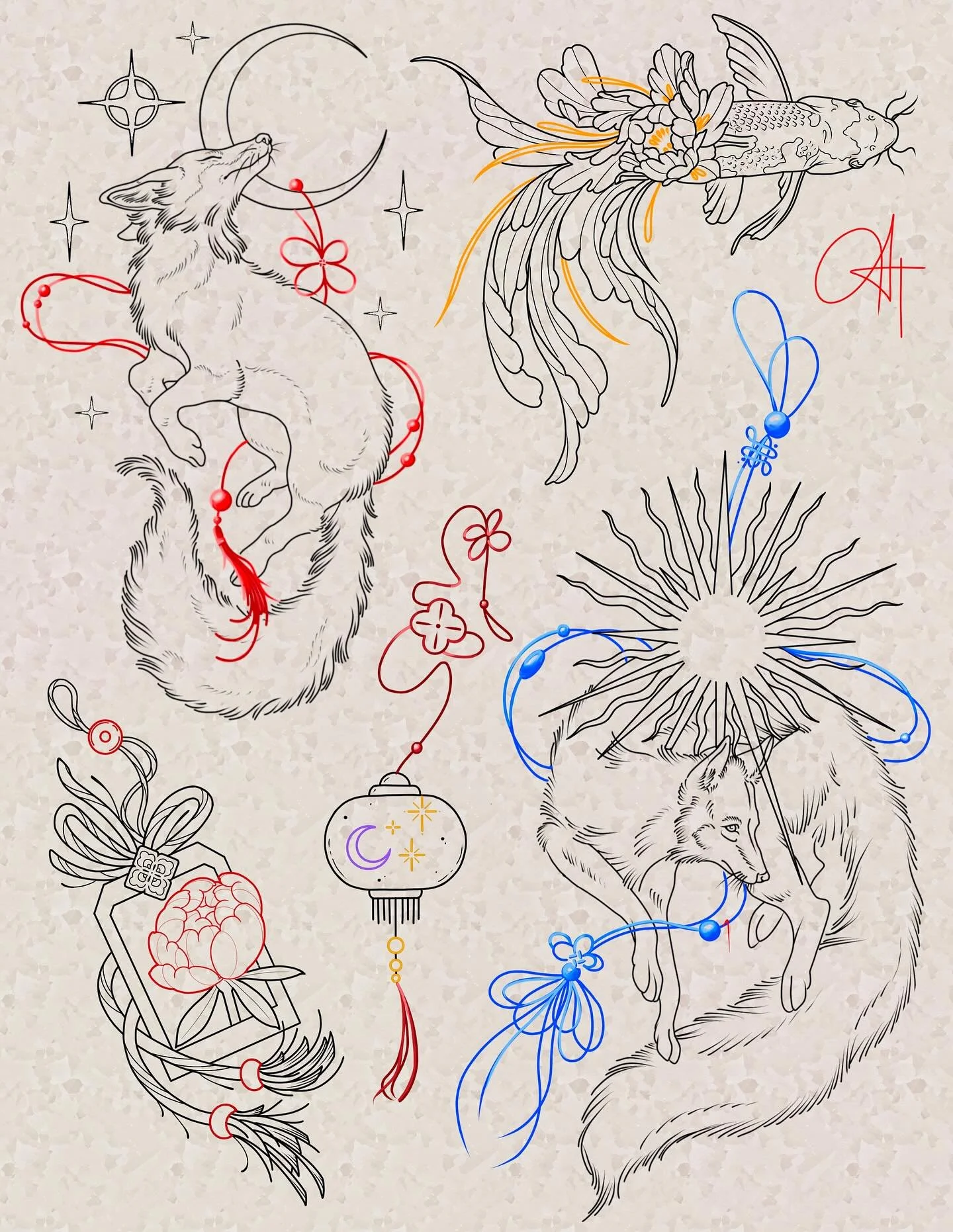 New flash available! Inspired by a lovely friend of mine 💕 They are available as shown, in colour or black and grey. 
DM or email to book in!