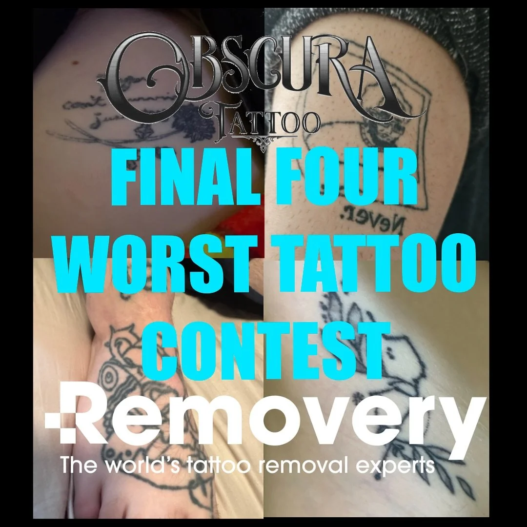 FINAL FOUR - You&rsquo;ve seen their tattoos &hellip; now hear their stories! One last round before we have our winner! 🥇 
.
VOTE AND SHARE! Comment your vote and tag a friend to tell them which tattoo you think should win!
.
Thank you all for submi