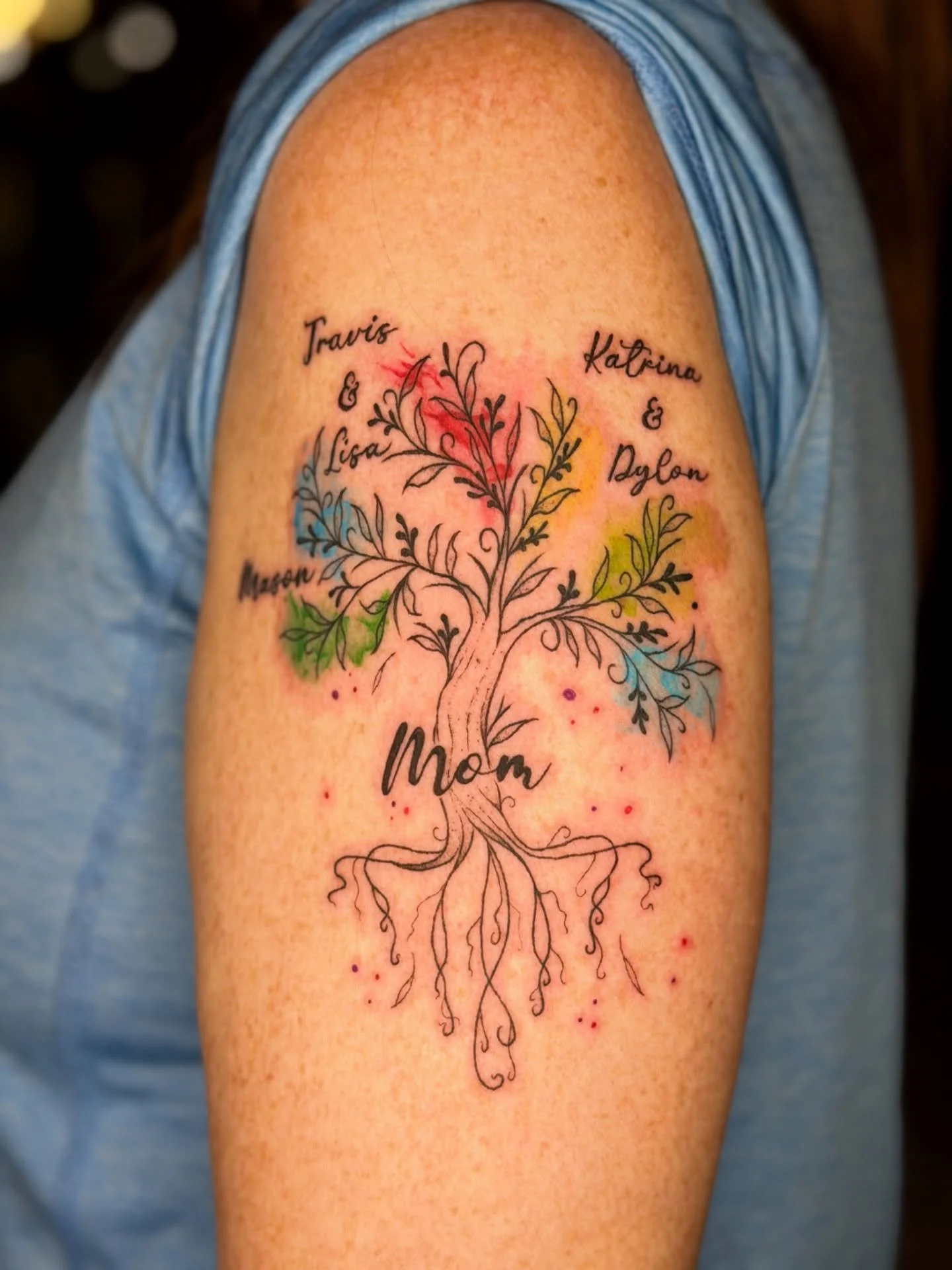 Family tree 
Done by @martini.tattoos 
At @obscura.tattoo