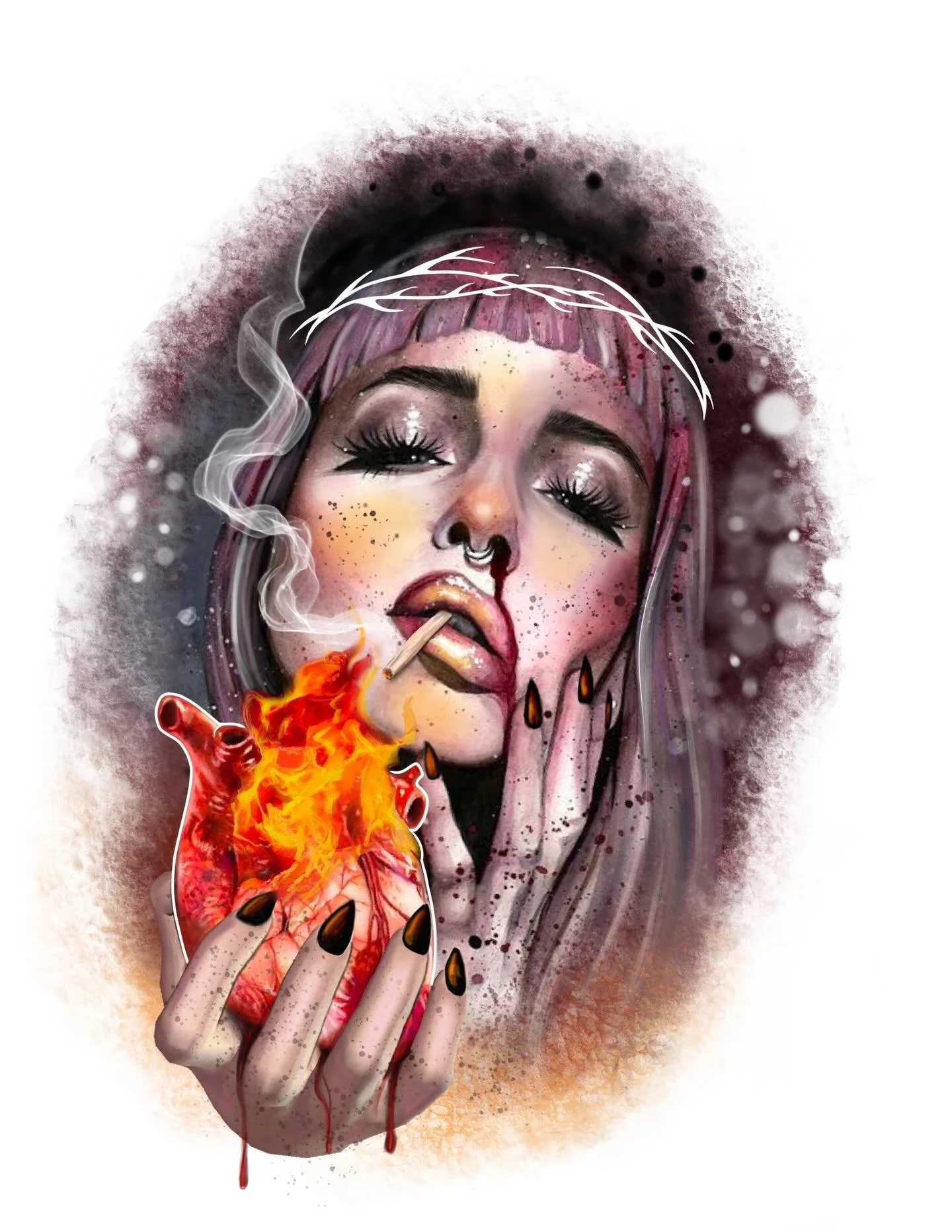 Been going through old designs I never posted. I would still love to do them. I love doing faces and playing with colour. I would gladly do these at a discount.