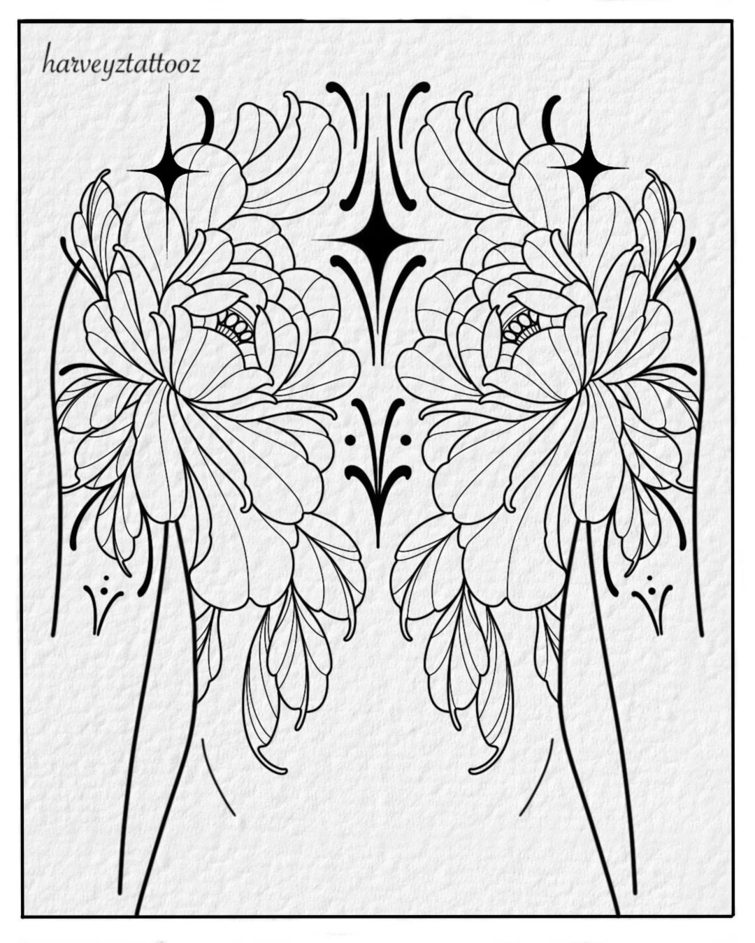 Available Back Piece Design 💐✨
Huge project I&rsquo;m excited to post that&rsquo;s now available to book! This piece will cover 3/4 of the back and onto the outer/ back of the arms, swipe to see an example placement! 

If you&rsquo;re interested or 
