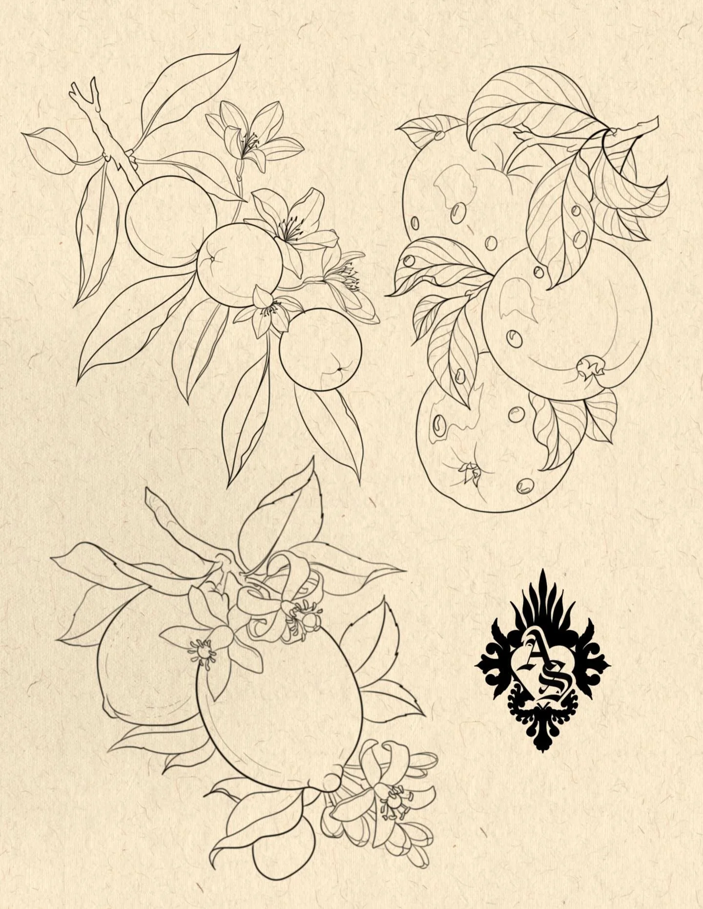 Some new fruit flash available! 🍎🍋🍑🍊 DM or email tattoosbyabbeysmith@gmail.com to book!!

#ottawatattoo #fruittattoo #ıllustrativetattoo #tattoos #blackandgreytattoo