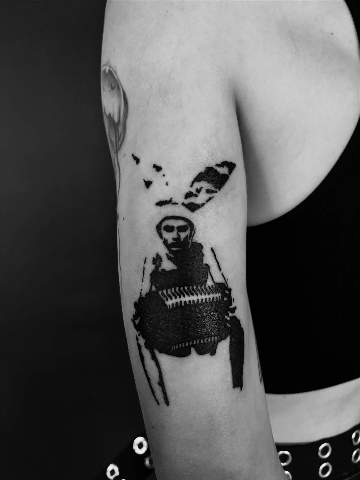 I love doing movie referenced tattoos and this is such a cool one! Any guesses on which movie? 

I&rsquo;m booking Jan/Feb! Dm or email to book!
.
.
.
.
.
.
.
.
#tattoos #tattooartist #ottawatattoos #ottawatattooartist #movietattoos