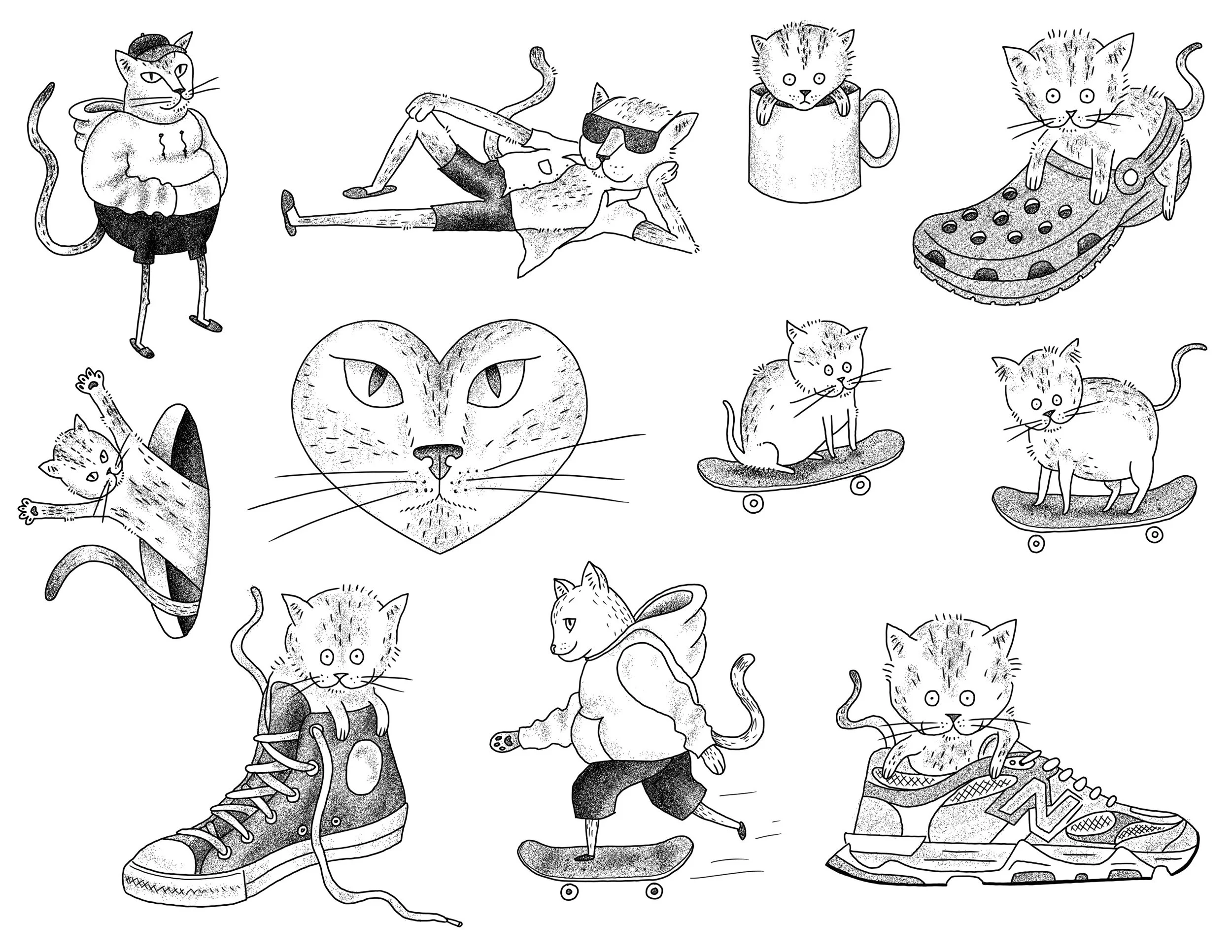 @yannyannnnn Cat Flashes for our cat flash event happening on Saturday June 13th! Come get a tattoo and help support the @furrytalesrescue 🐱
.
#ottawatattoo #ottawaartist #tattooflash #obscuratattoo #cattattoo 🐈&zwj;⬛
