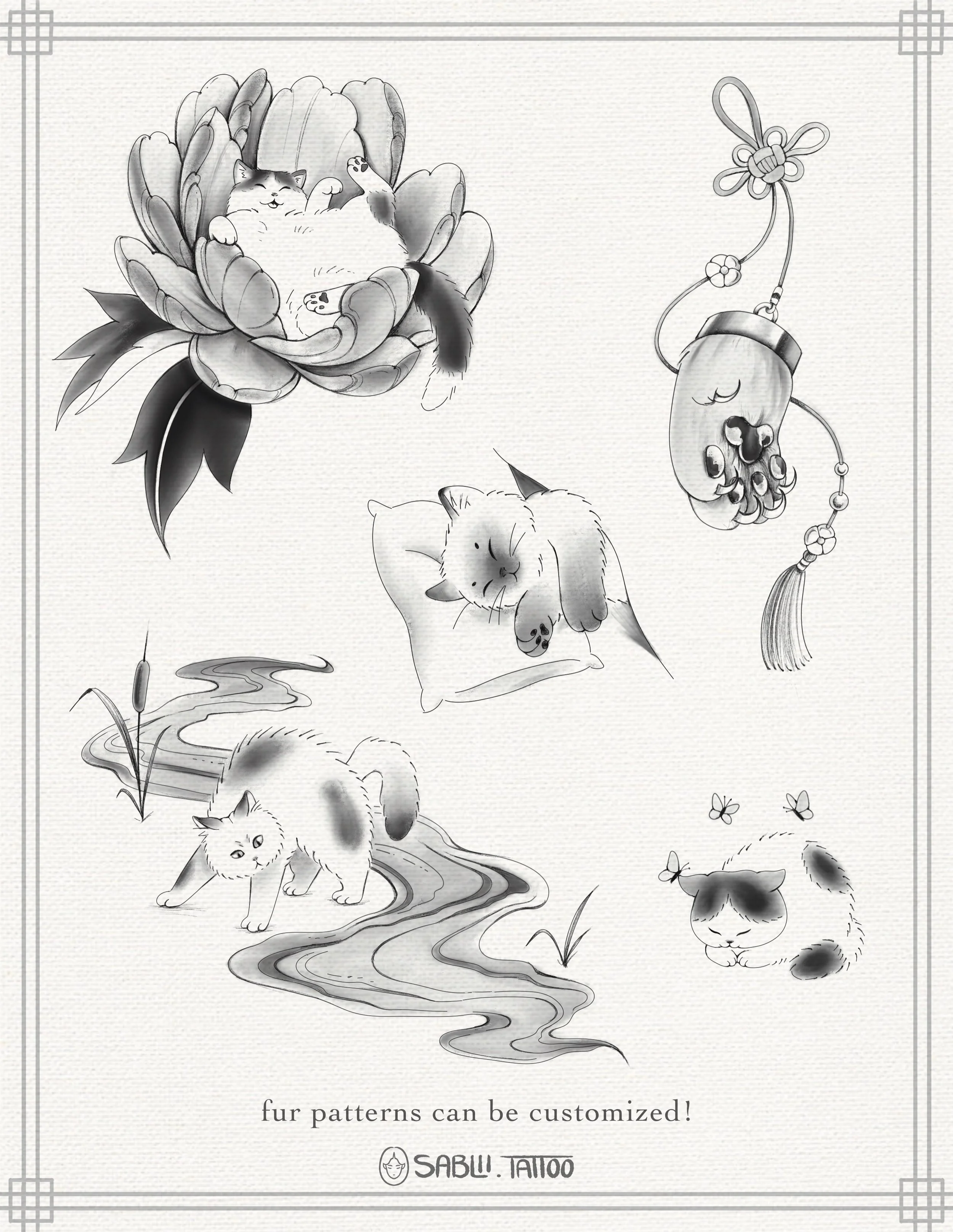 @sablii.tattoo Cat Flashes for our cat flash event happening on Saturday June 13th! Come get a tattoo and help support @furrytalesrescue 🐱
.
#ottawatattoo #ottawaartist #tattooflash #obscuratattoo #cattattoo