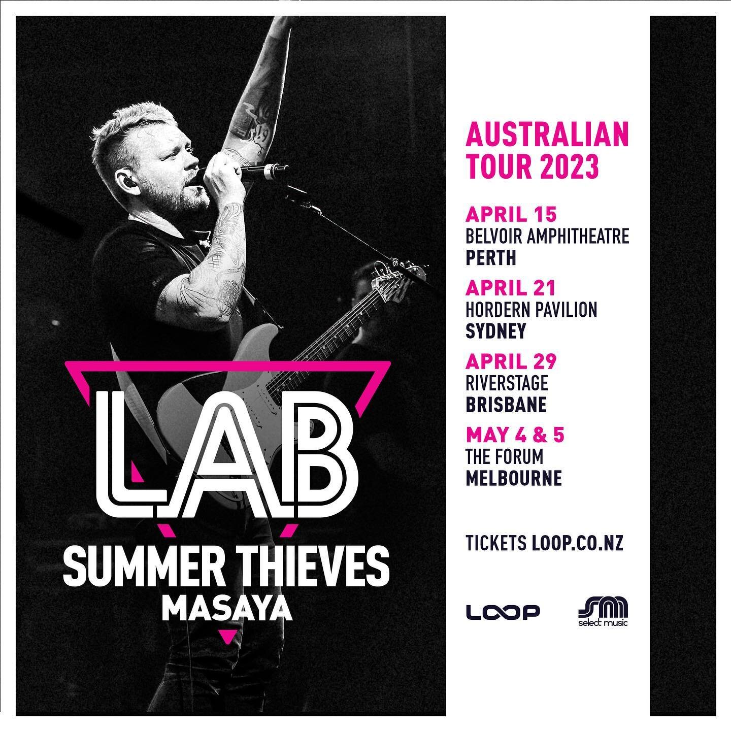 Sick as maaate 

That&rsquo;s us @lab_music &amp; @masayaband 👽 🤠 

Can&rsquo;t wait Australia 🇦🇺 

🦐