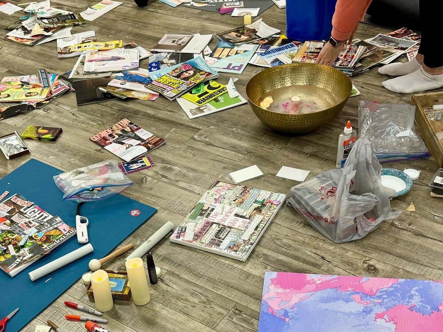 The 2024 meditation and vision board workshop returns this Sunday!  Join me for a deep dive  into our intentions through meditation, journaling, and creating your own vision board.
Creating a vision board is a potent practice, a way to express your d