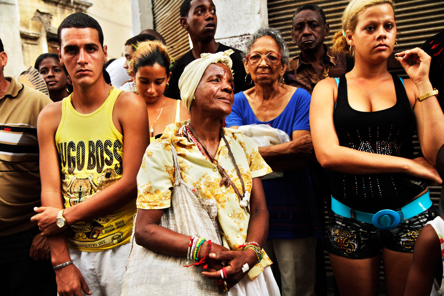  Cubans worship national Saint Caridad de Cobre, Centro Habana, 2010                      