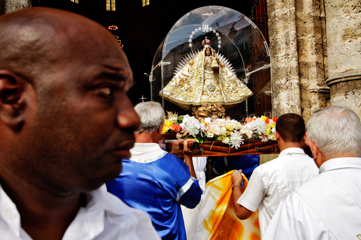  The Virgin of the Charity (Virgen de la Caridad), the catholic patroness of Cuba, arrives at the cathedral of Havana, prior to it 400 anniversary, 2011                      