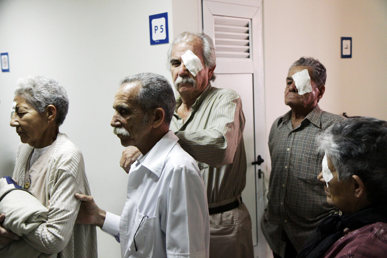  Patients are on their way home after their cataract surgery as part of Cuba´s and Venezuela´s joint program Operacion Milagro, Operation Miracle.  