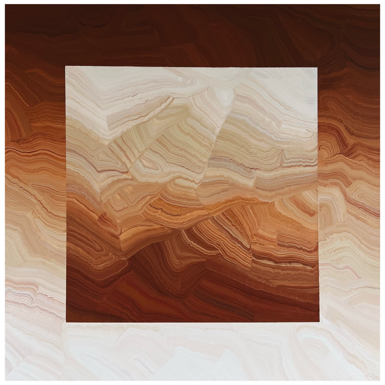 'chasm' rolled canvas print
