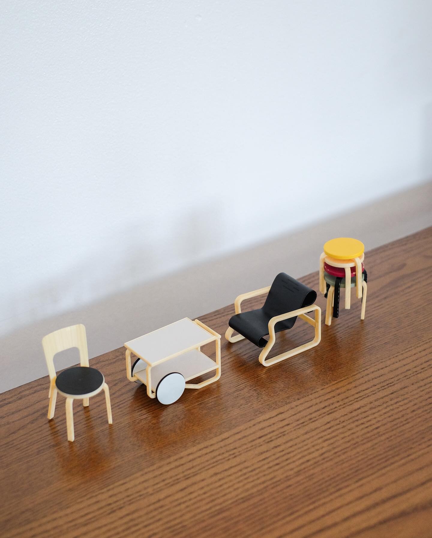 &ldquo;Honey, I shrunk the chairs.&rdquo;

Alvar Aalto Miniature Collection by Artek x Takara Tomy (7-Piece Set)

Aalvar Alto Miniature Collection