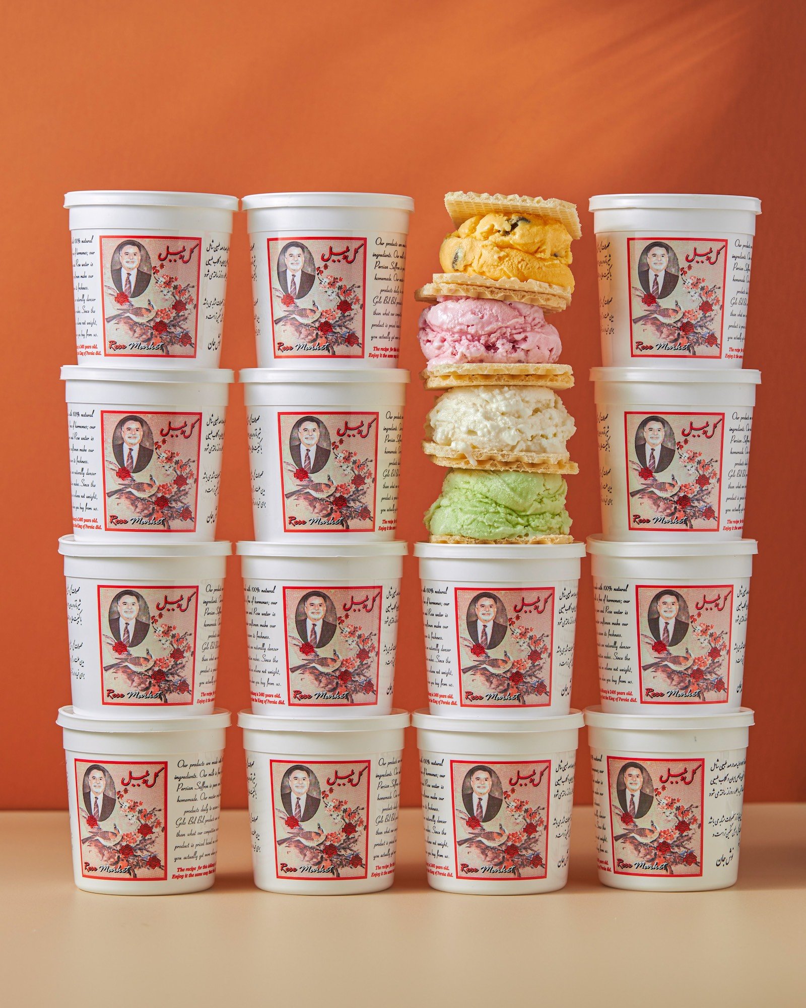 Saffron & Rose Ice Cream —