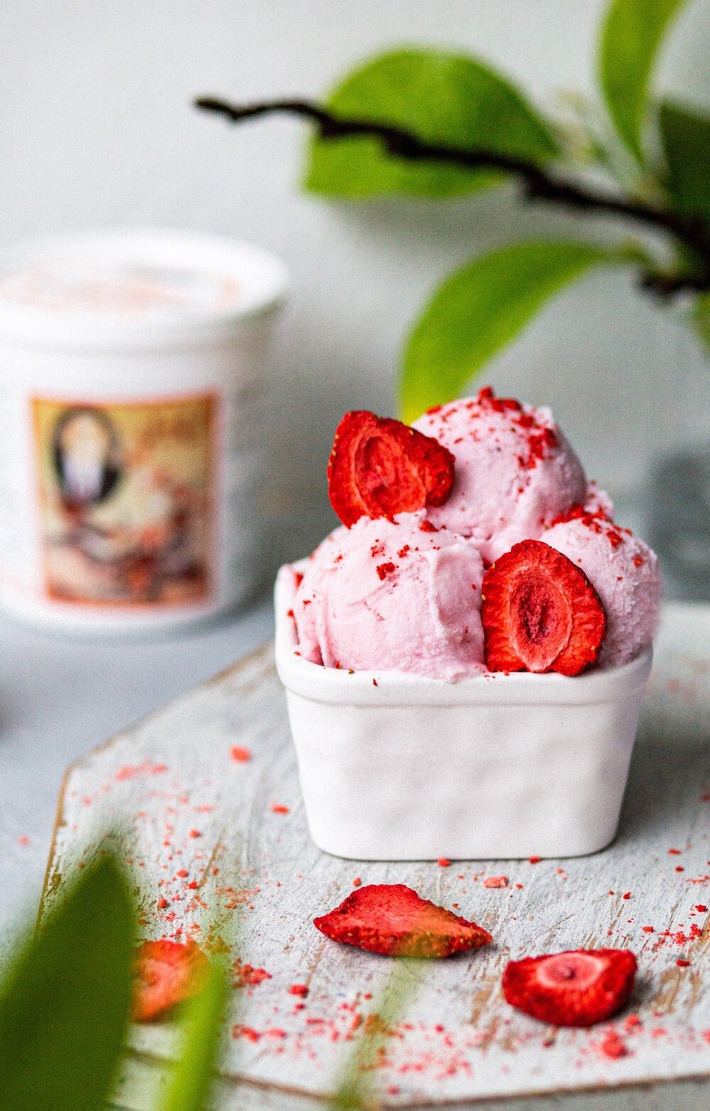 Saffron & Rose Ice Cream —