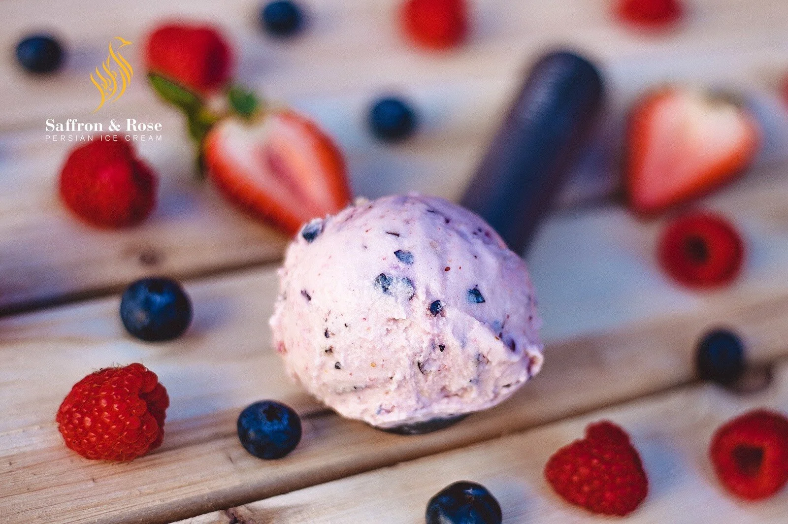 Saffron & Rose Ice Cream —