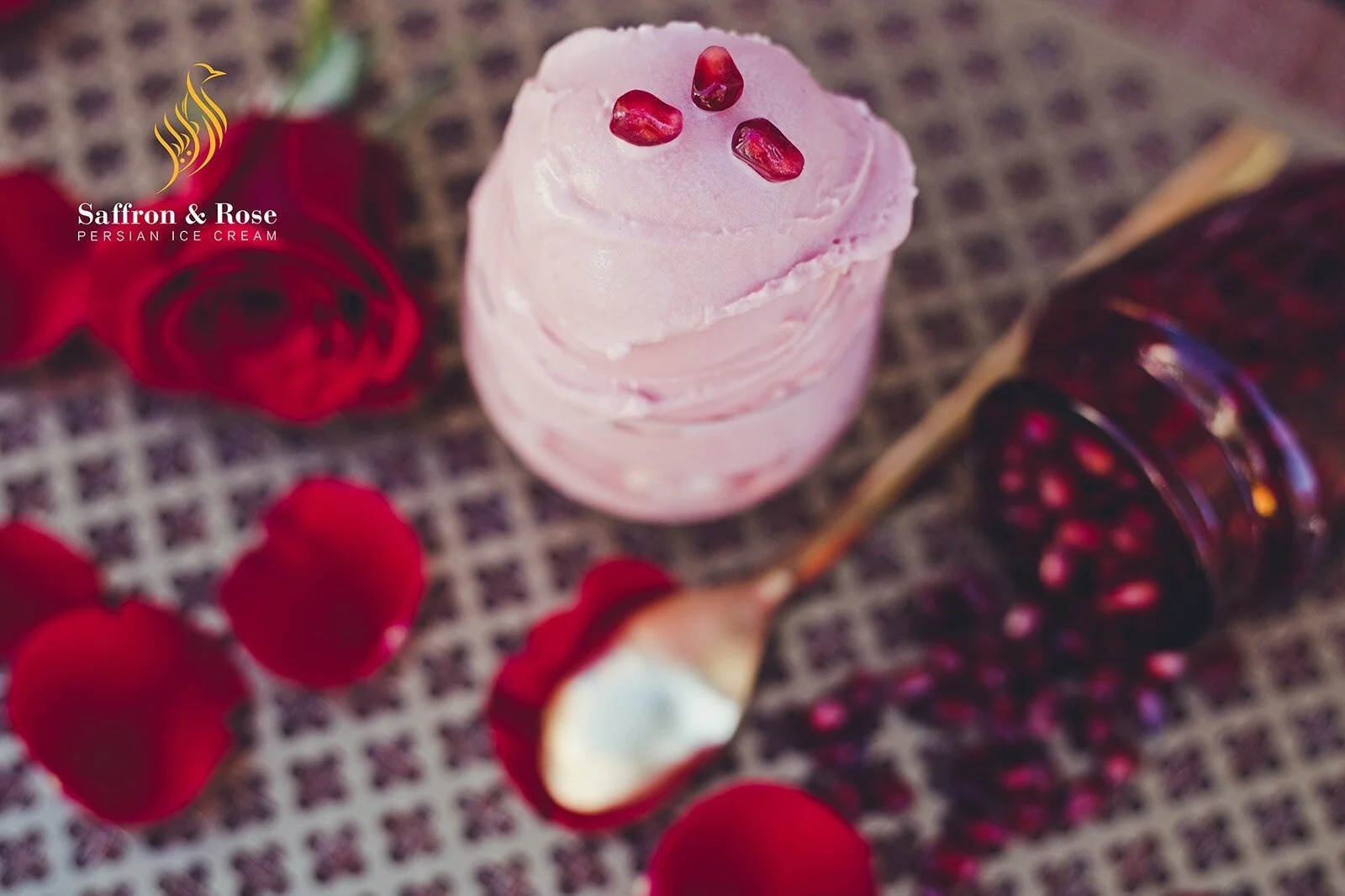 Saffron & Rose Ice Cream —