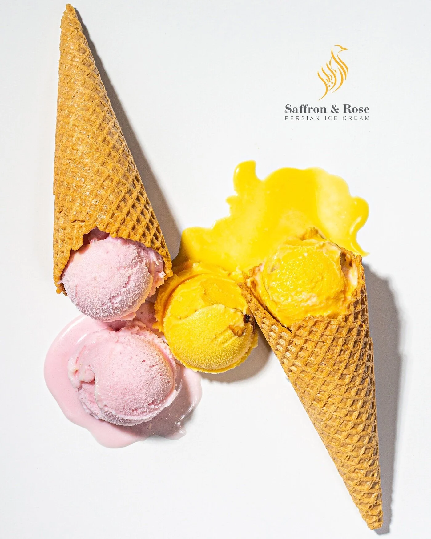 Saffron & Rose Ice Cream —