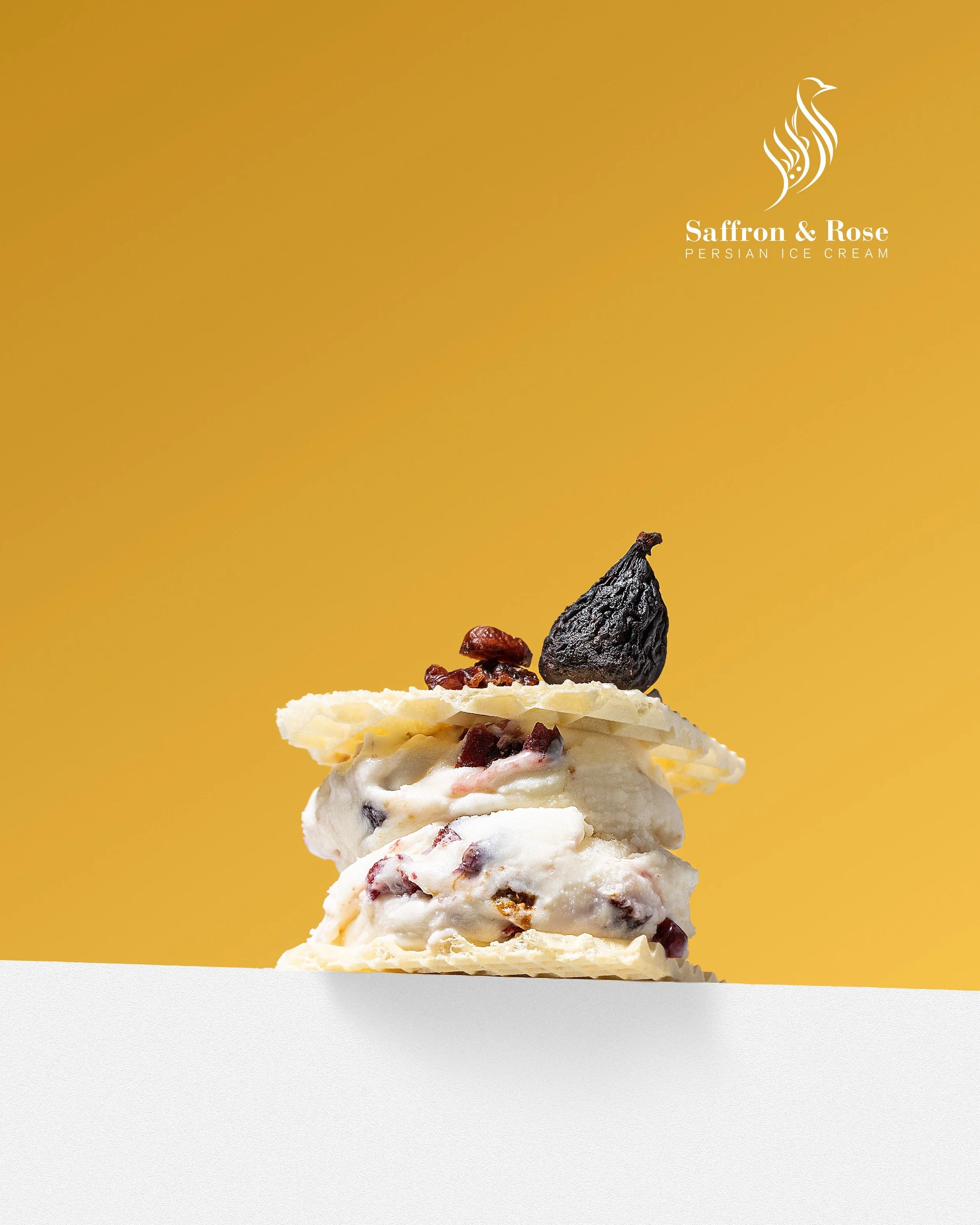 Saffron & Rose Ice Cream —