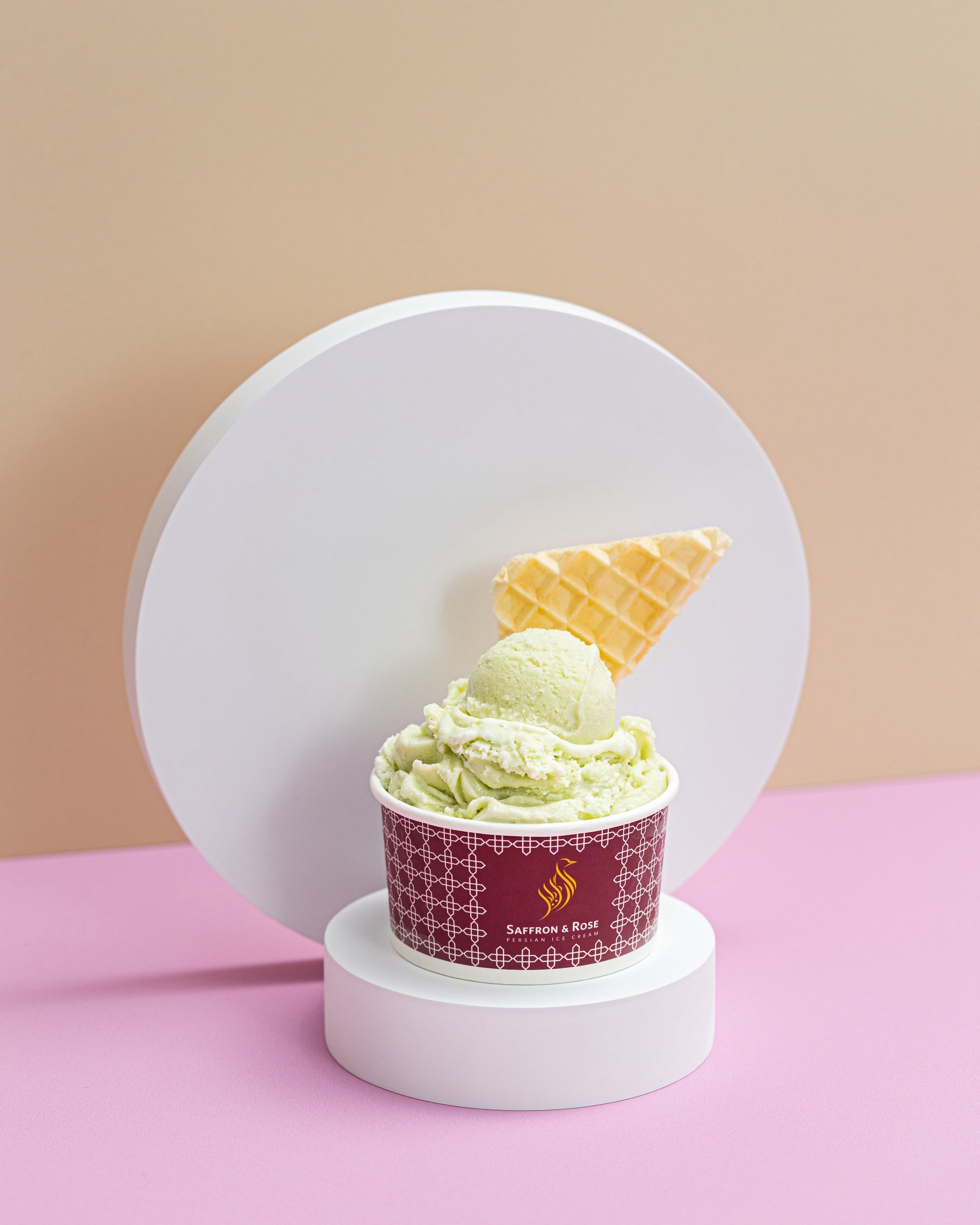 Saffron & Rose Ice Cream —