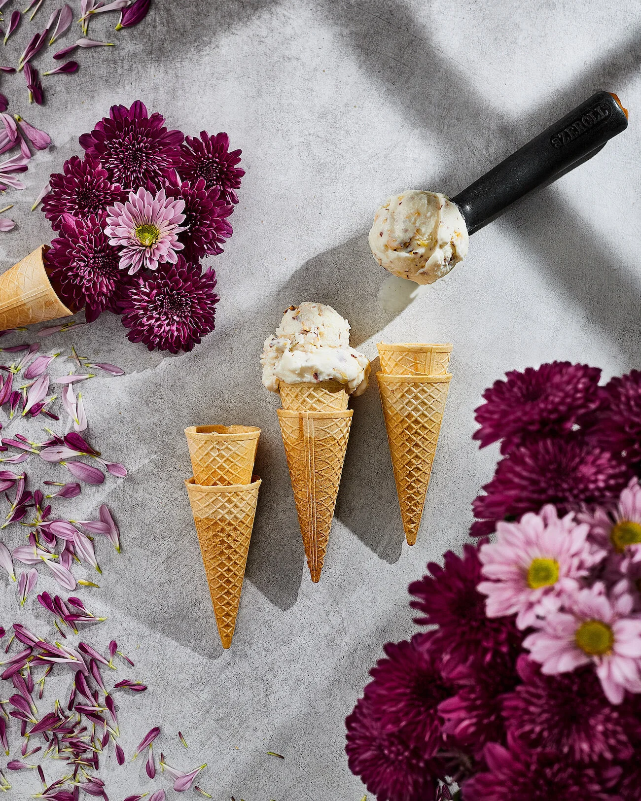 Saffron & Rose Ice Cream —