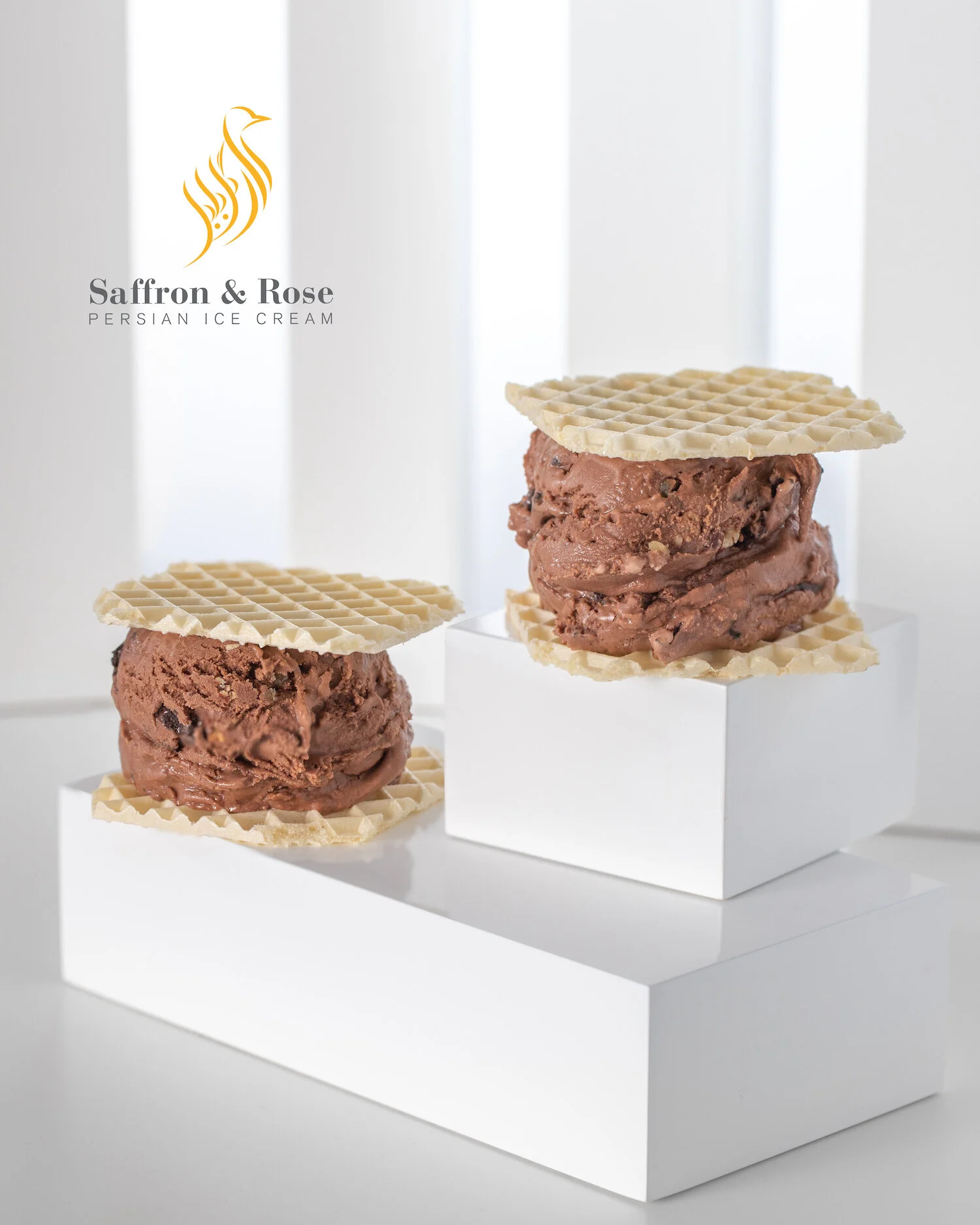 Saffron & Rose Ice Cream —