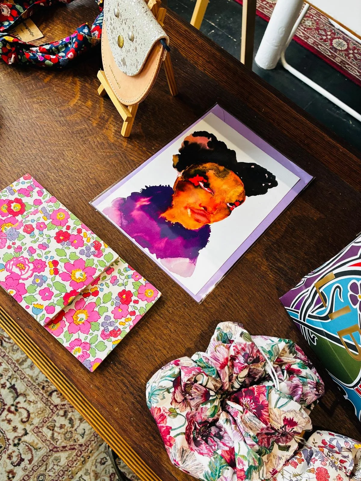 Inky Face Cards at Edy and Bridge store, London Bridge.