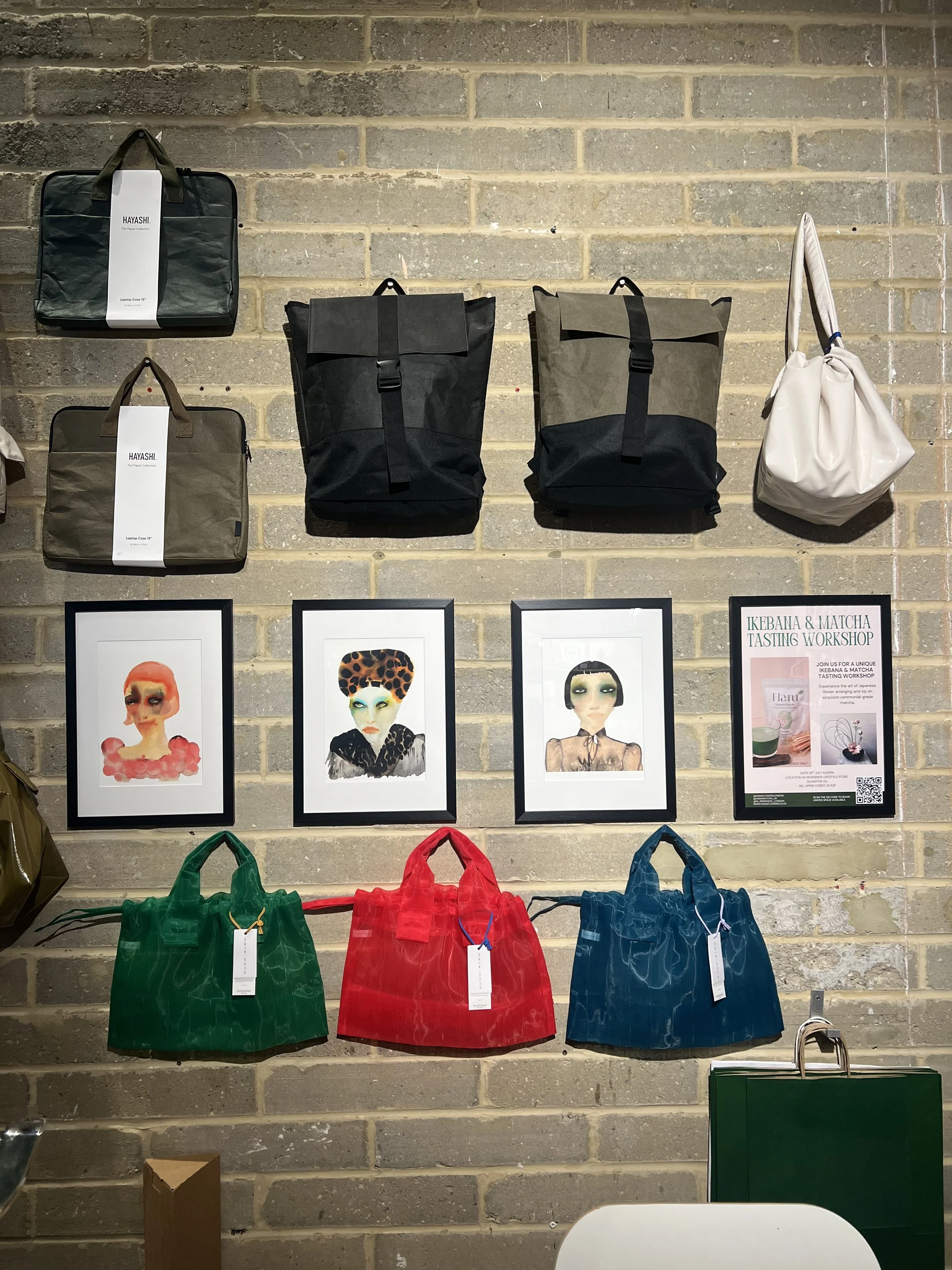 Inky Face Giclee Prints at In-residence Lifestyle Store, Islington.