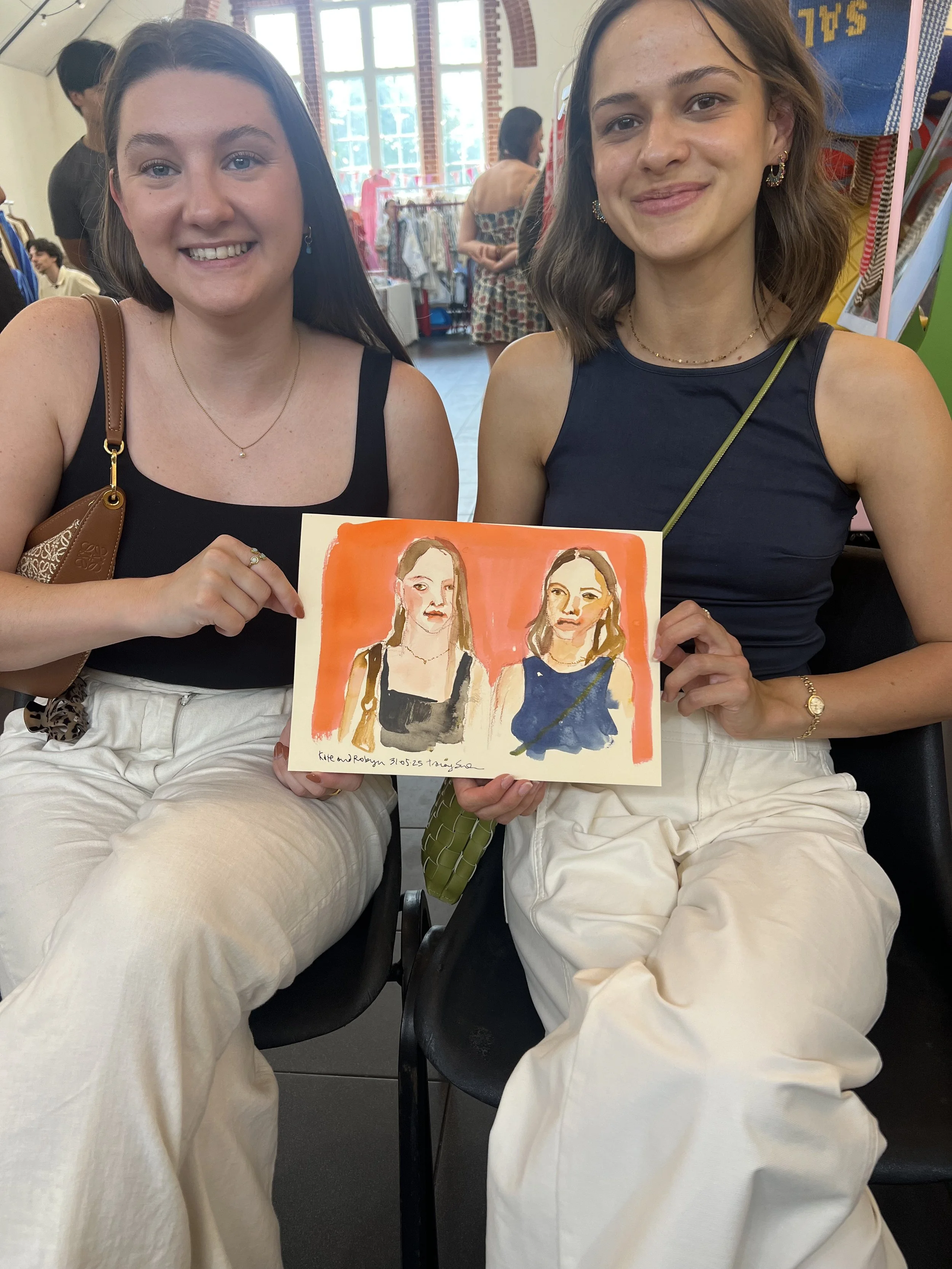 15 min Ink portrait N4 Makers Market May 25