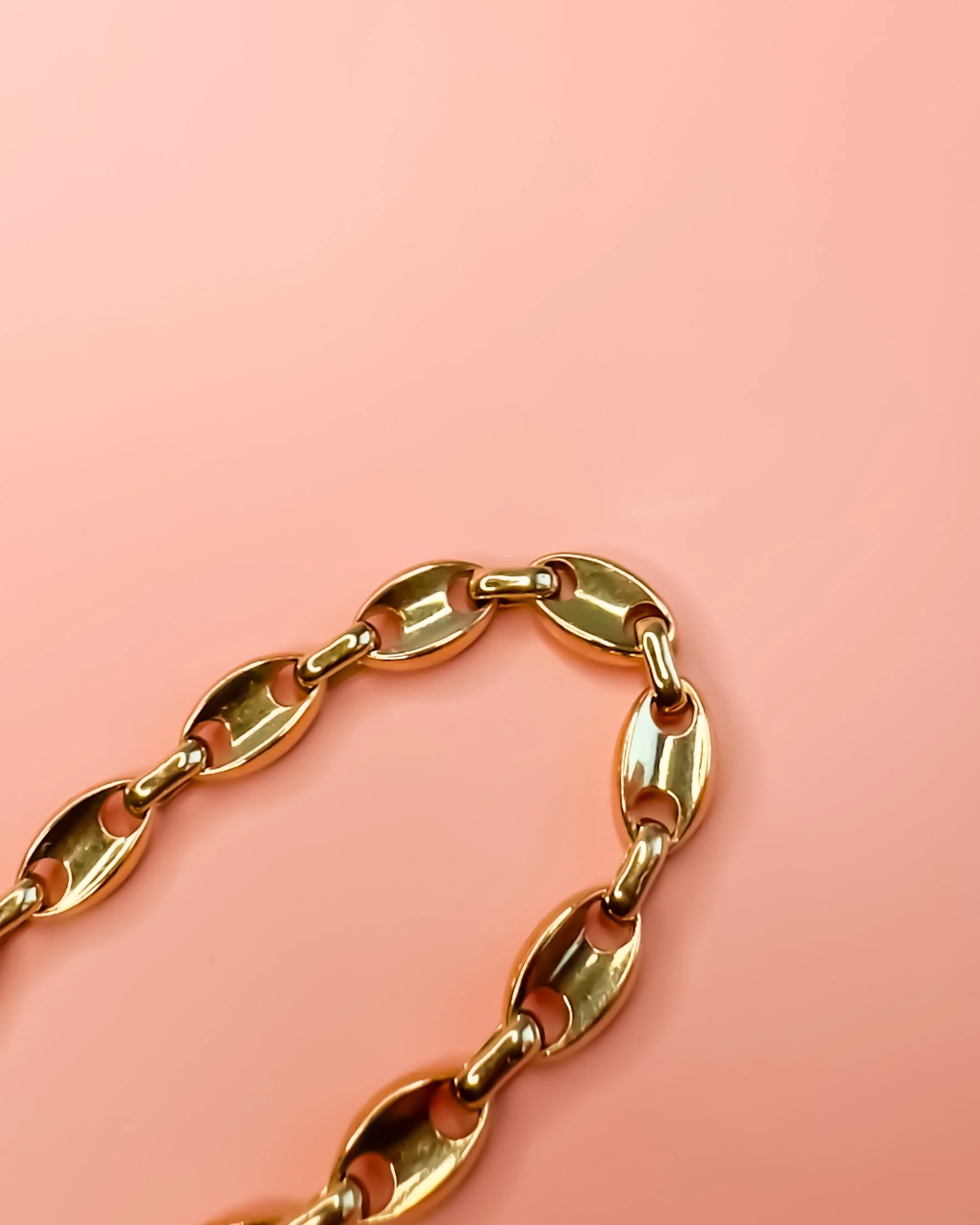 Bracelet Maille Café en Or Jaune