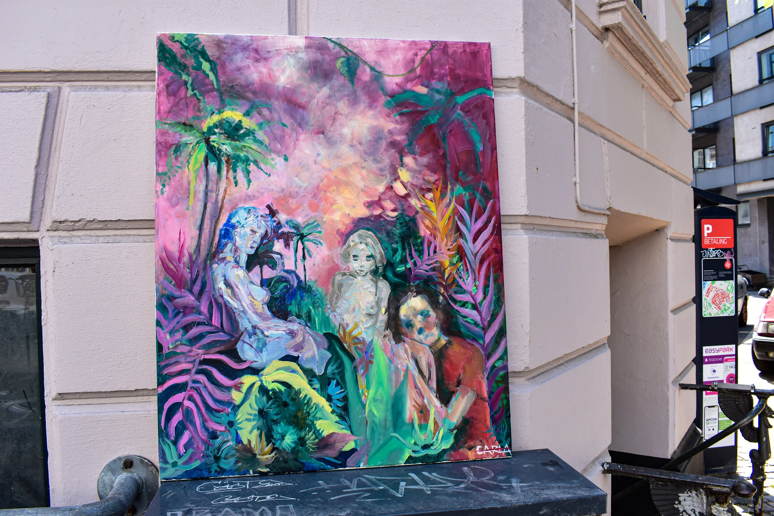 Conversation with Me, myself and I in the street