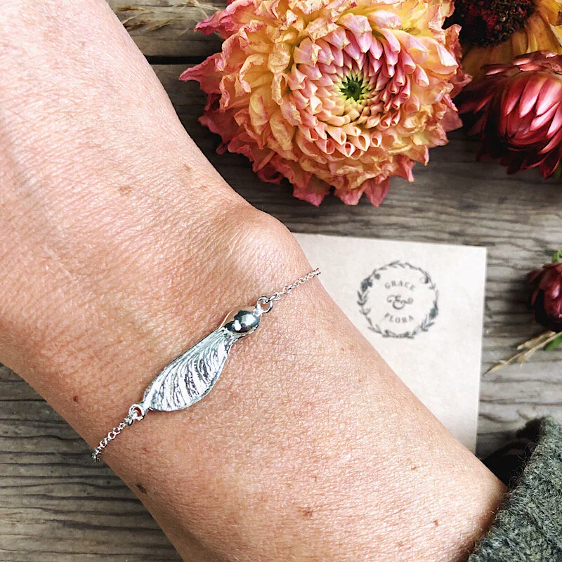 sycamore seed jewellery handmade