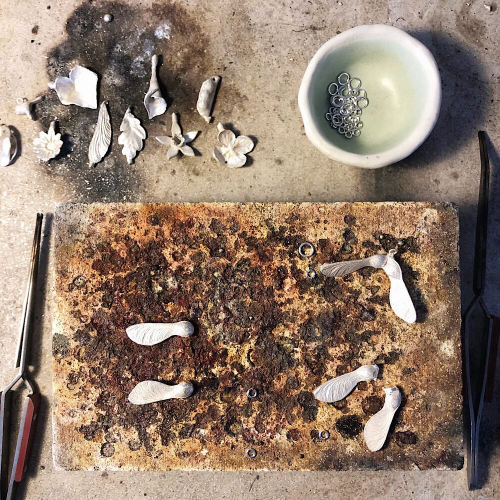 Nature Inspired jewellery Grace and Flora Silversmith