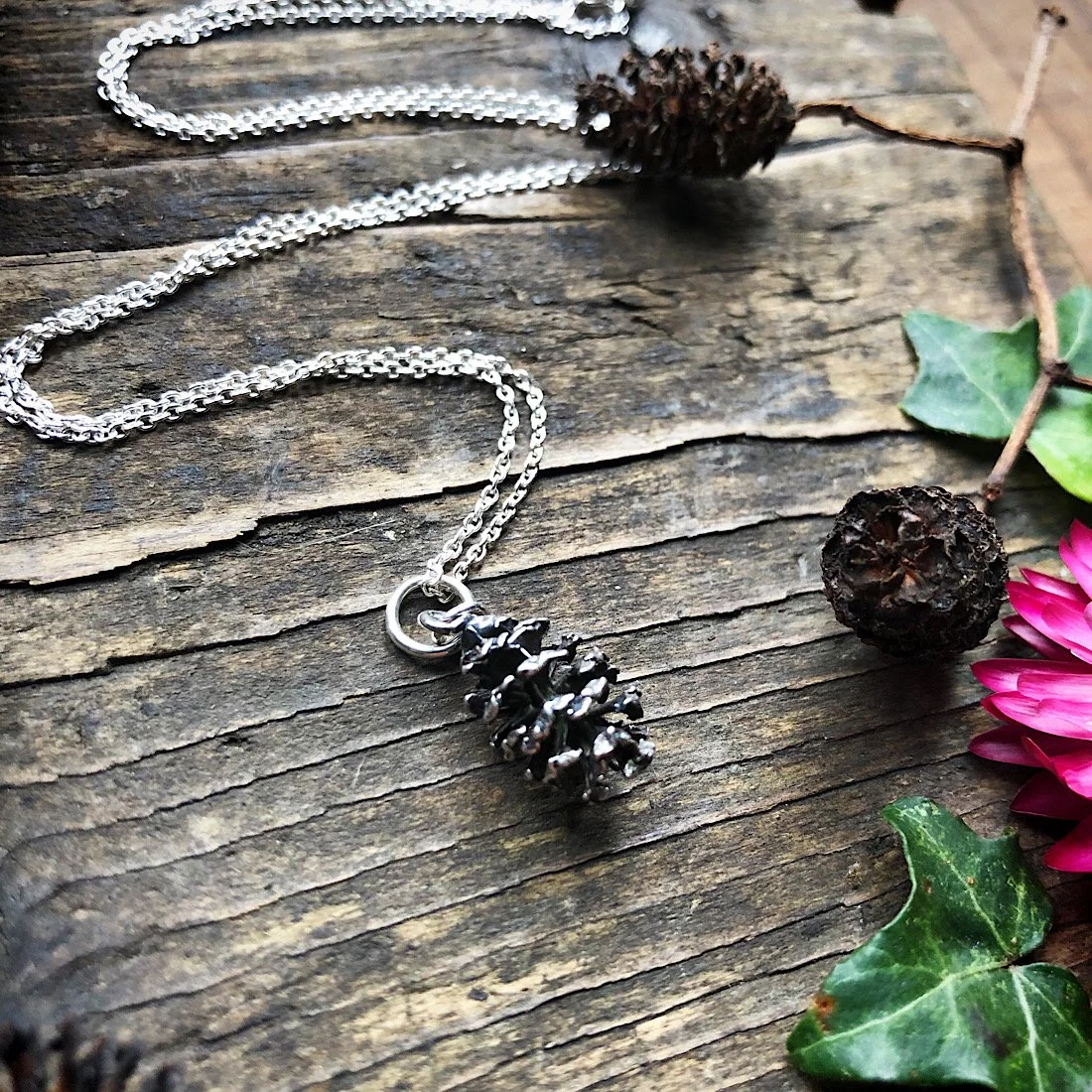 sterling silver cone necklace alder