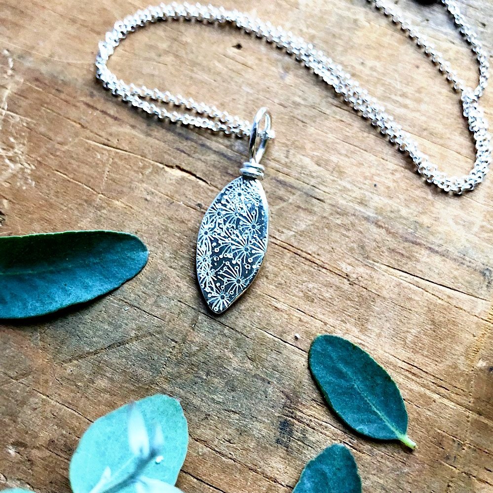 Silver Leaf Necklace - Handmade Jewellery from UK — Grace and Flora Nature  Jewellery